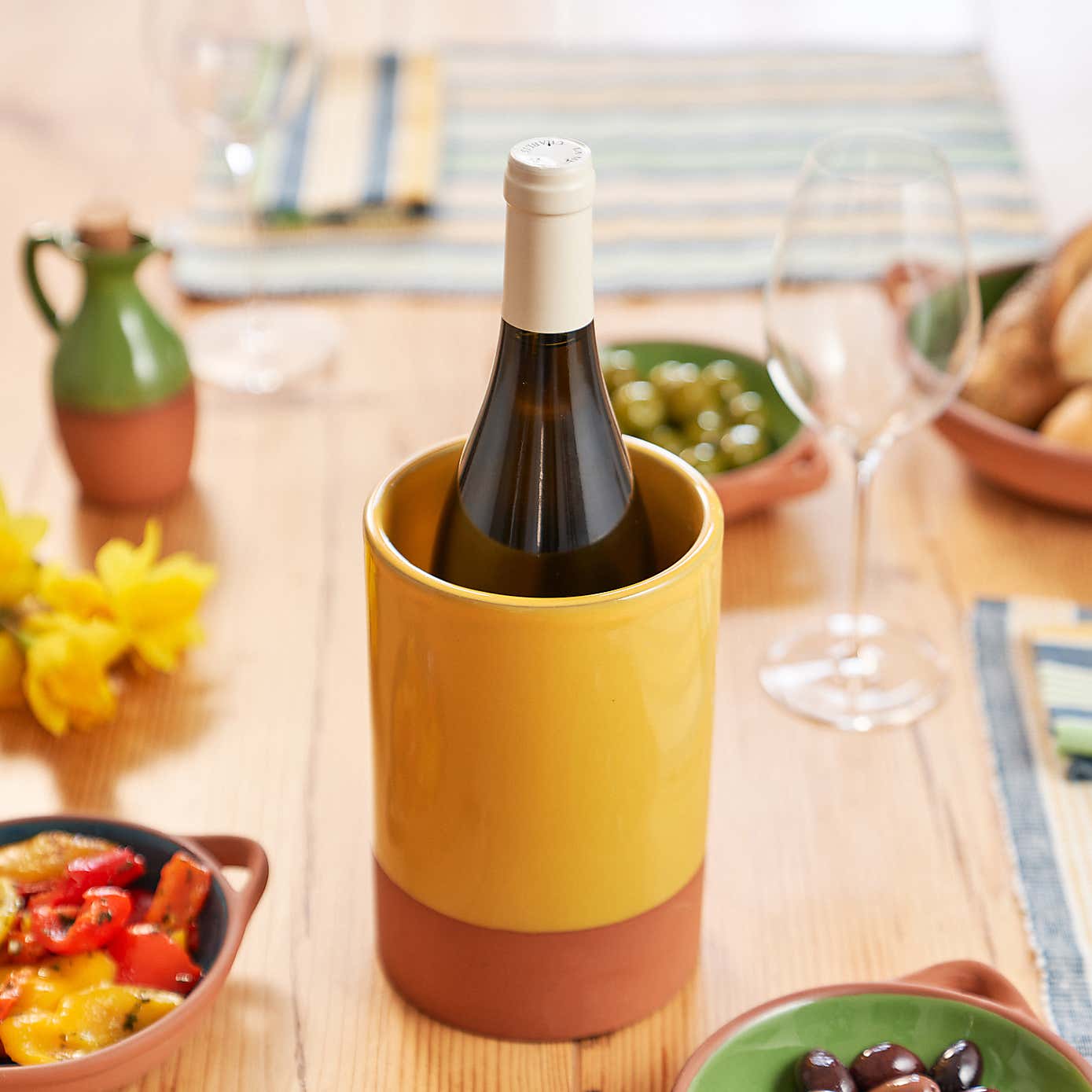 Dexam Sintra Glazed Terracotta Wine Cooler