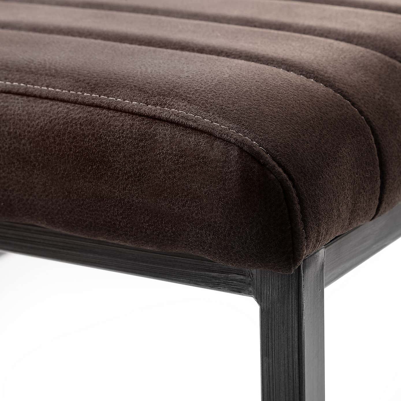 Brooklyn Dining Bench, Suede