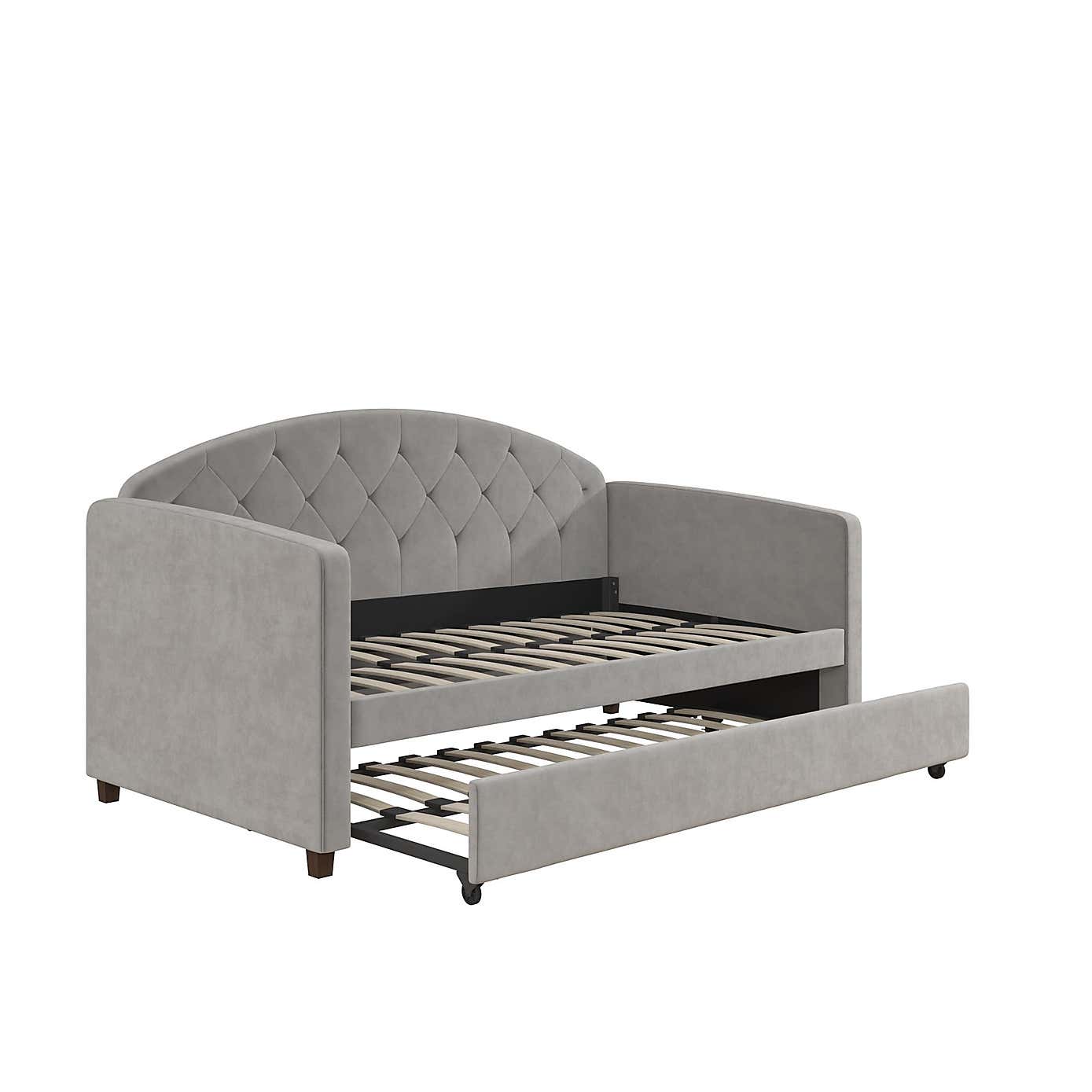 Aspen Velvet Daybed with Trundle