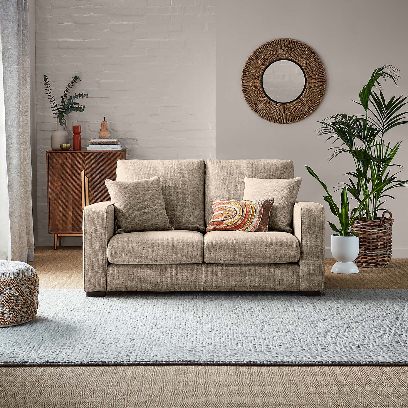 Carson Chunky Multi Weave 2 Seater Sofa