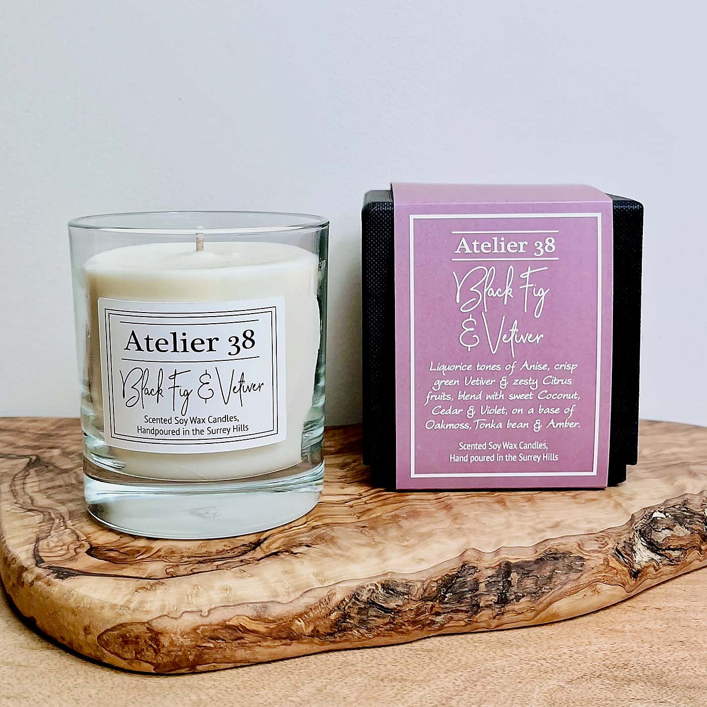 Atelier 38 Black Fig & Vetiver Medium Candle