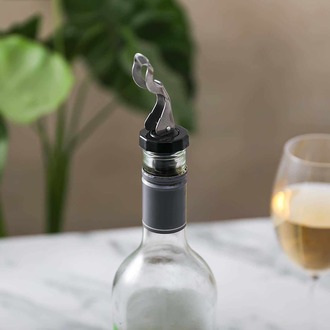 Set of 2 Stainless Steel Wine Stoppers