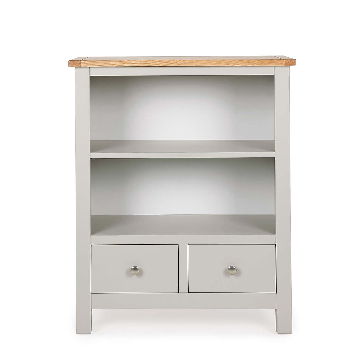 Bromley Grey Low Bookcase