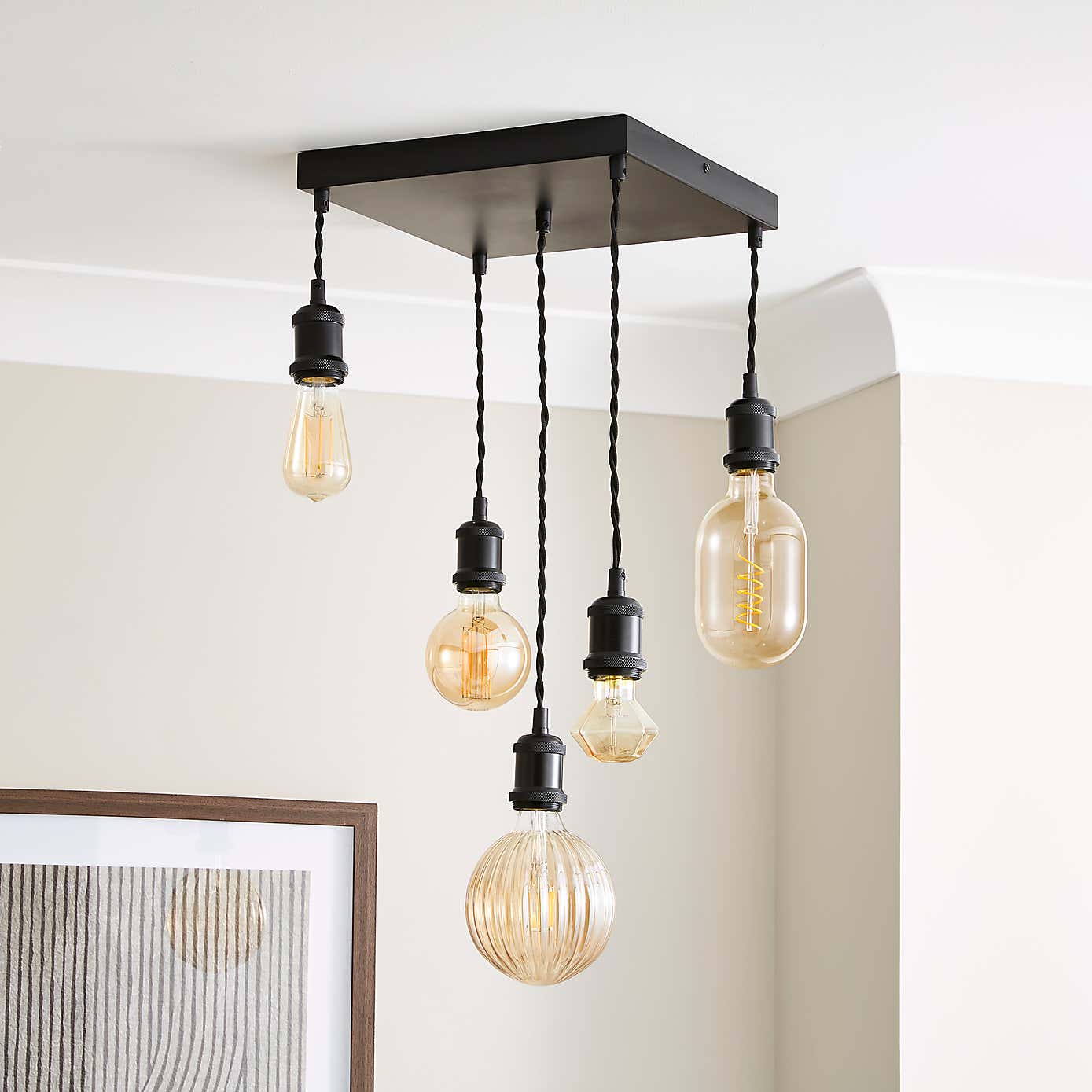 Keates 5 Light Flush Ceiling Fitting