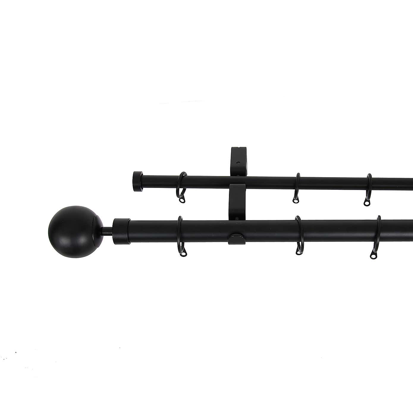 Oslo Double Layer Extendable Curtain Pole