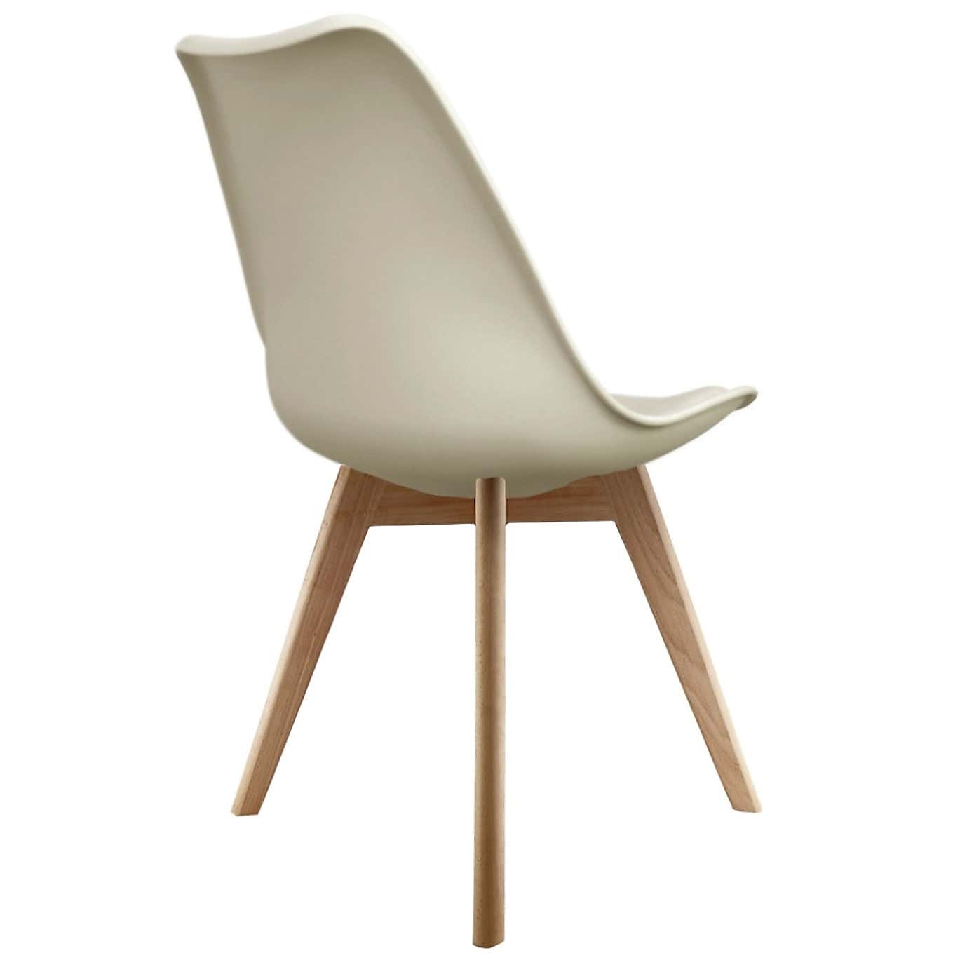 Fusion Living Soho Plastic Dining Chair with Squared Legs