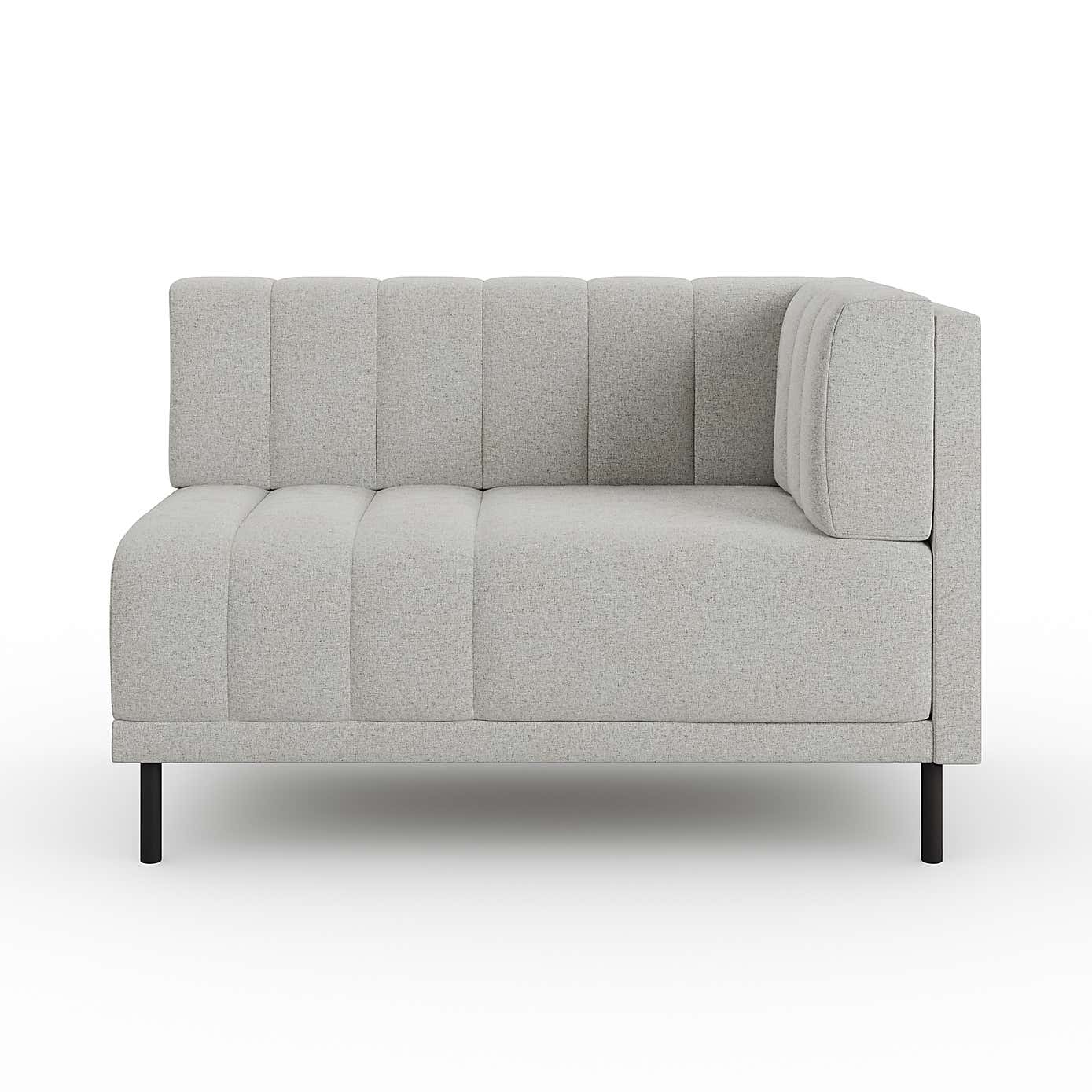 Amali Corner Dining Bench, Textured Weave