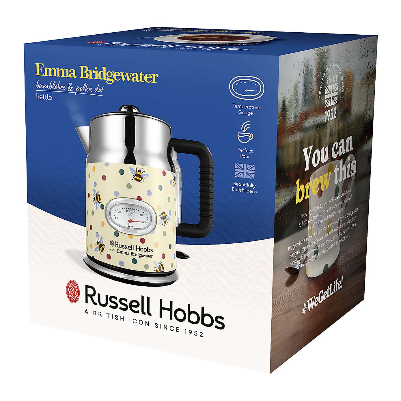 Russell Hobbs Emma Bridgewater Bee Polka Dot 1.7L Kettle