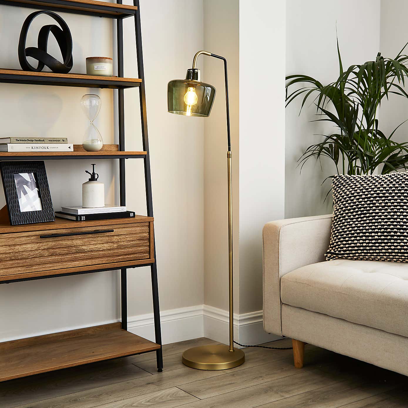 Auburn Industrial Adjustable Floor Lamp