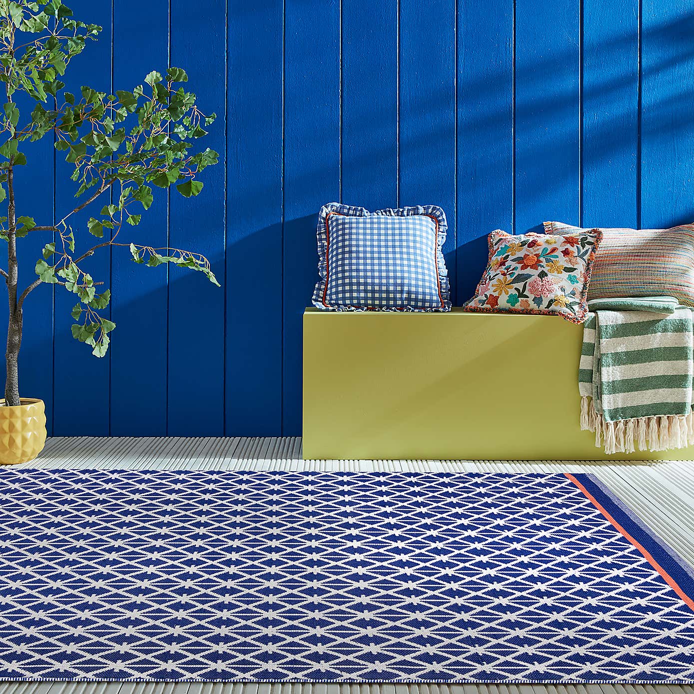 Sophie Robinson Pavilion Trellis Indoor Outdoor Rug