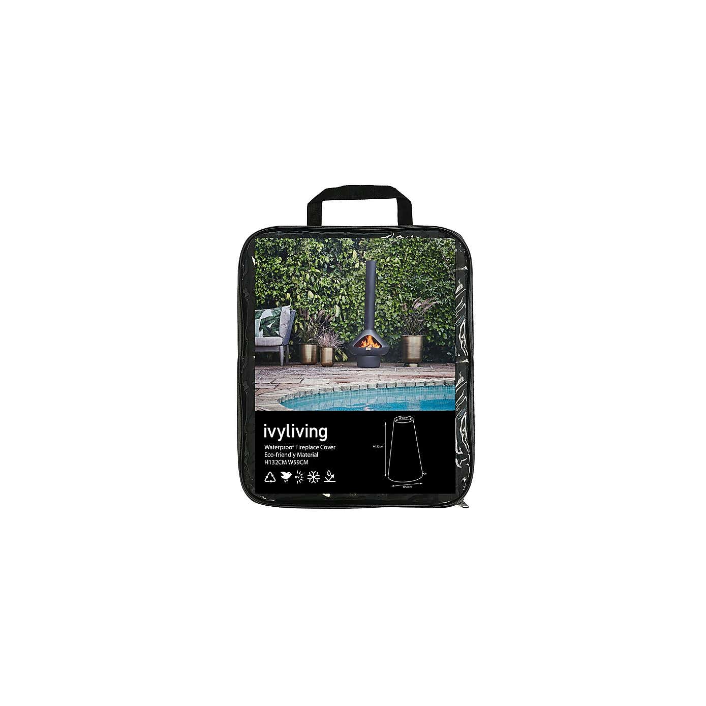 Waterproof Cylinder Fireplace Cover with Eco-friendly Material