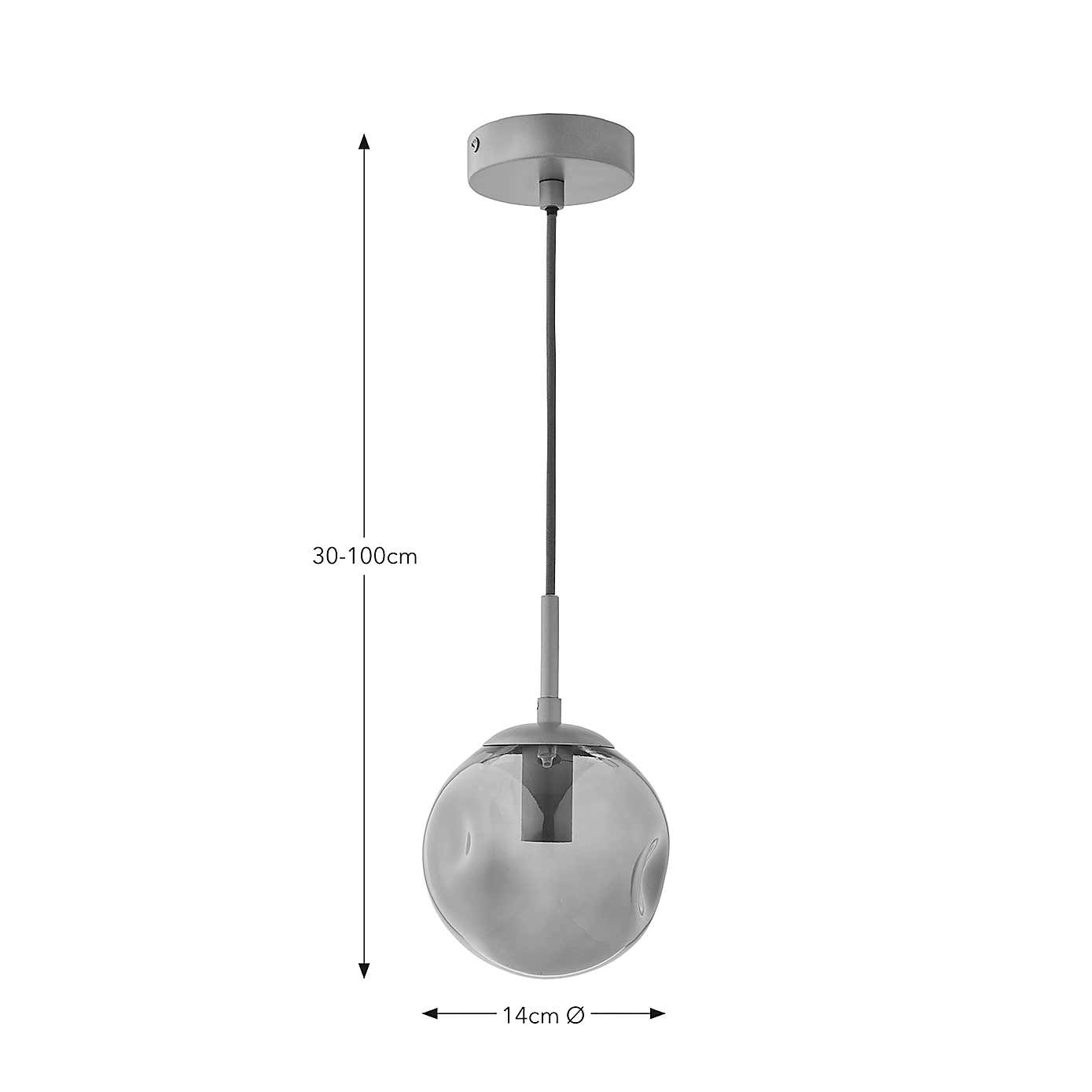 Alexis Glass Adjustable Ceiling Light
