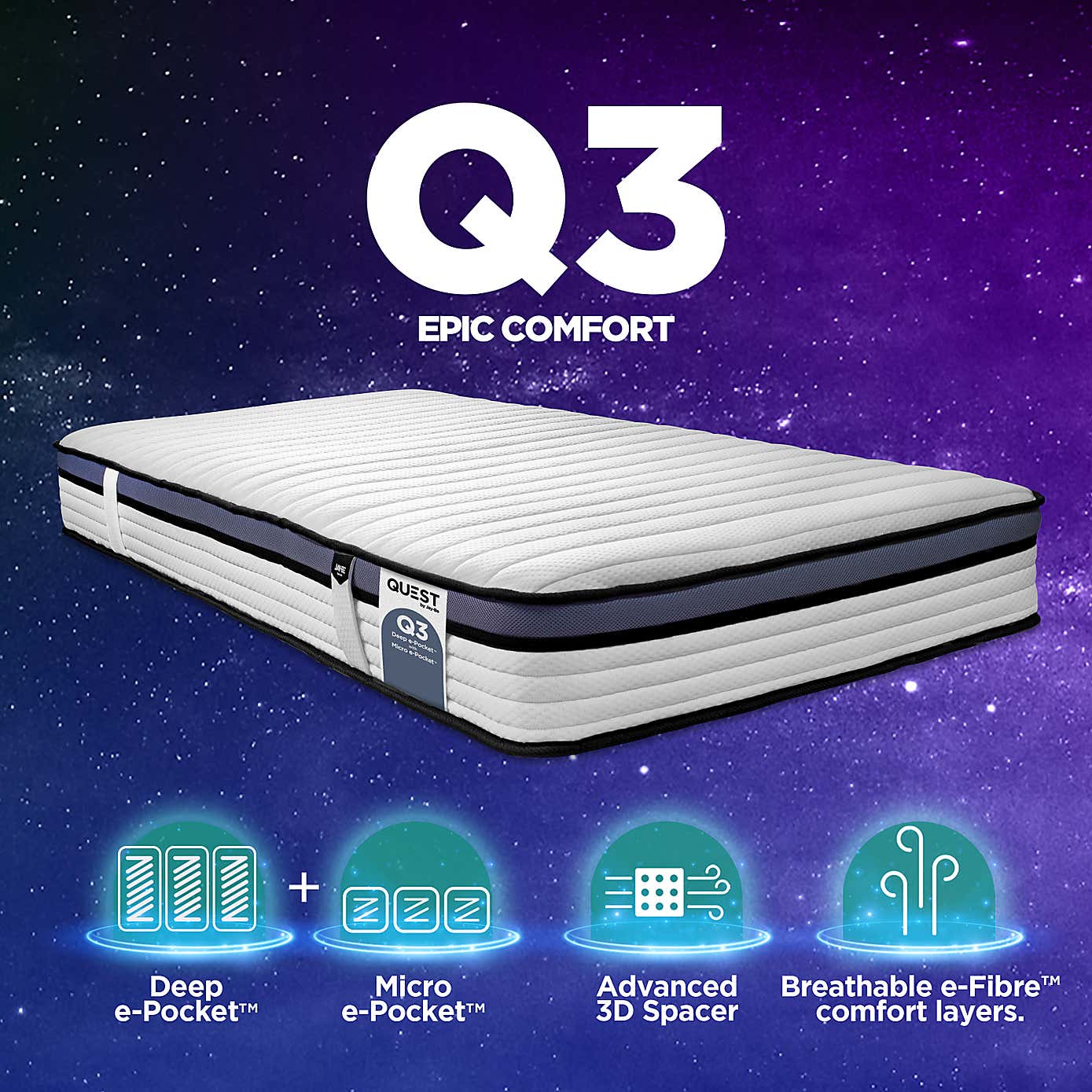 Jay-Be Quest Q3 Epic Comfort Mattress