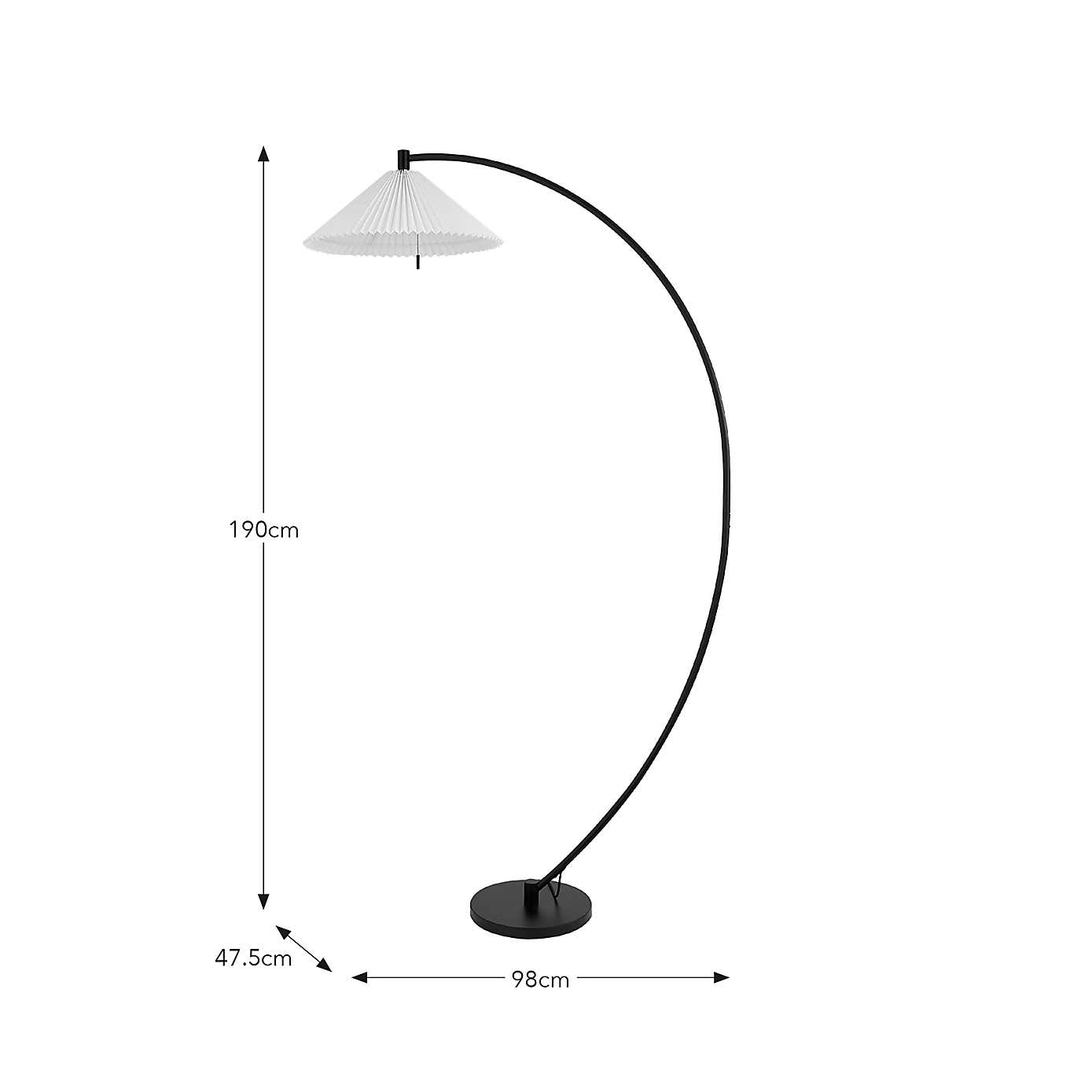 Arch Mid Century Floor Lamp