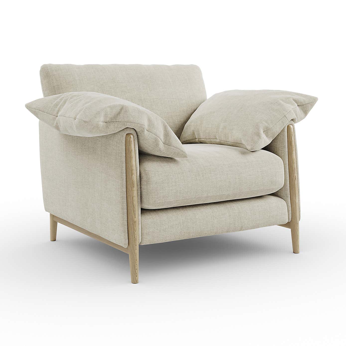 Hector Tonal Plush Chenille Snuggle Chair