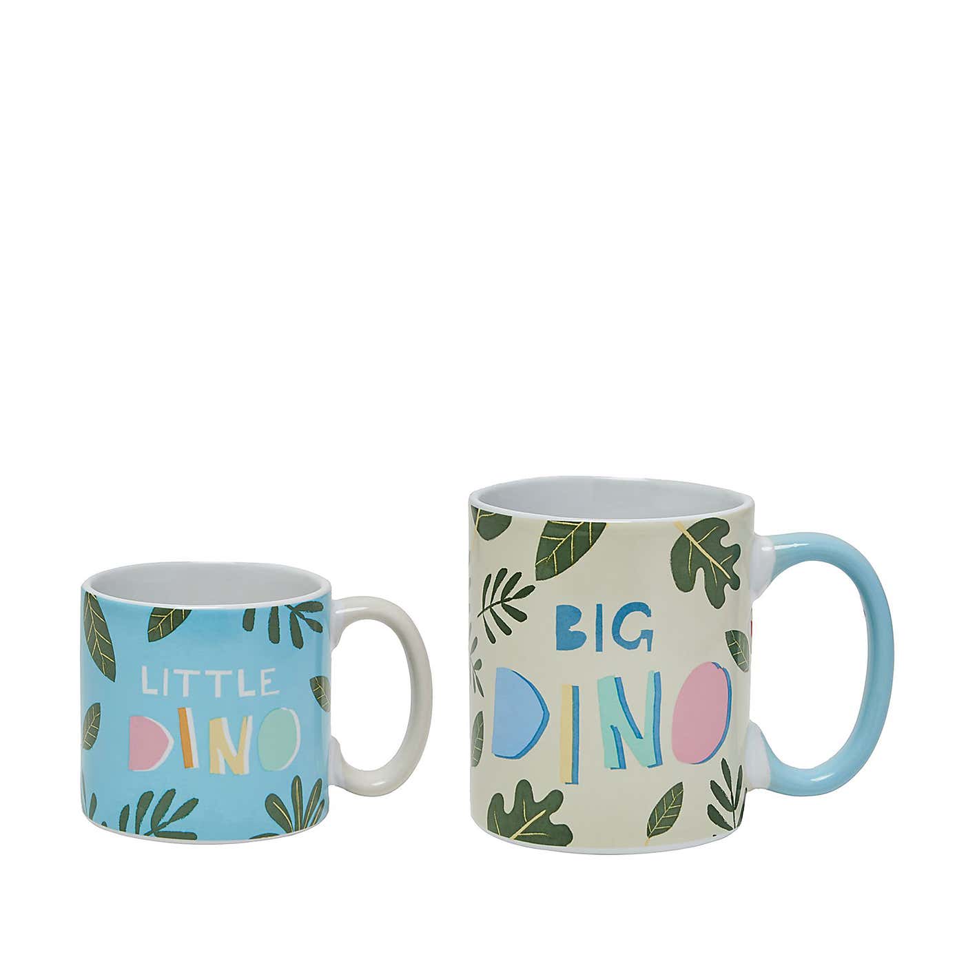 Petit Cheri Set of 2 Big Dino and Little Dino Mug Set