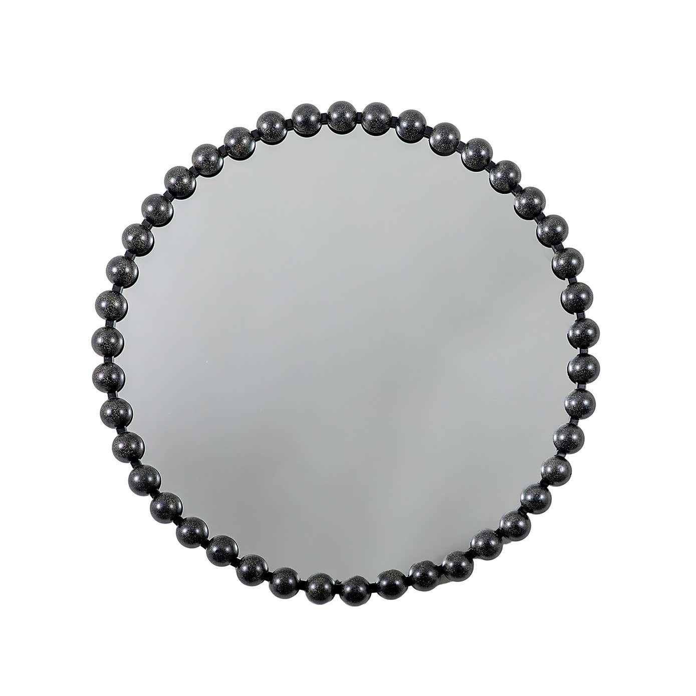 Annadel Beaded Round Wall Mirror