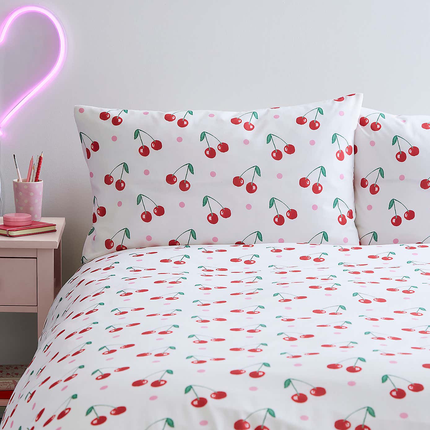 Cherries Duvet Cover and Pillowcase Set