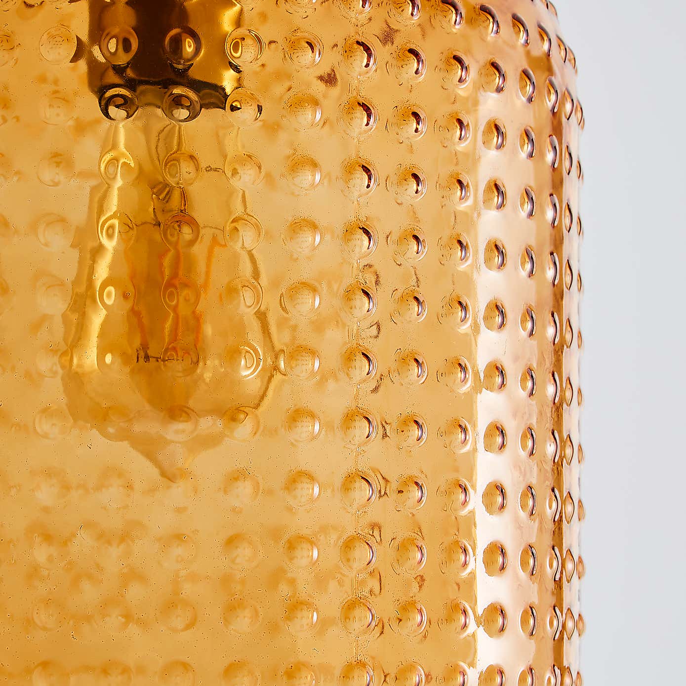 Amber Retro 1 Light Pendant Ceiling Fitting