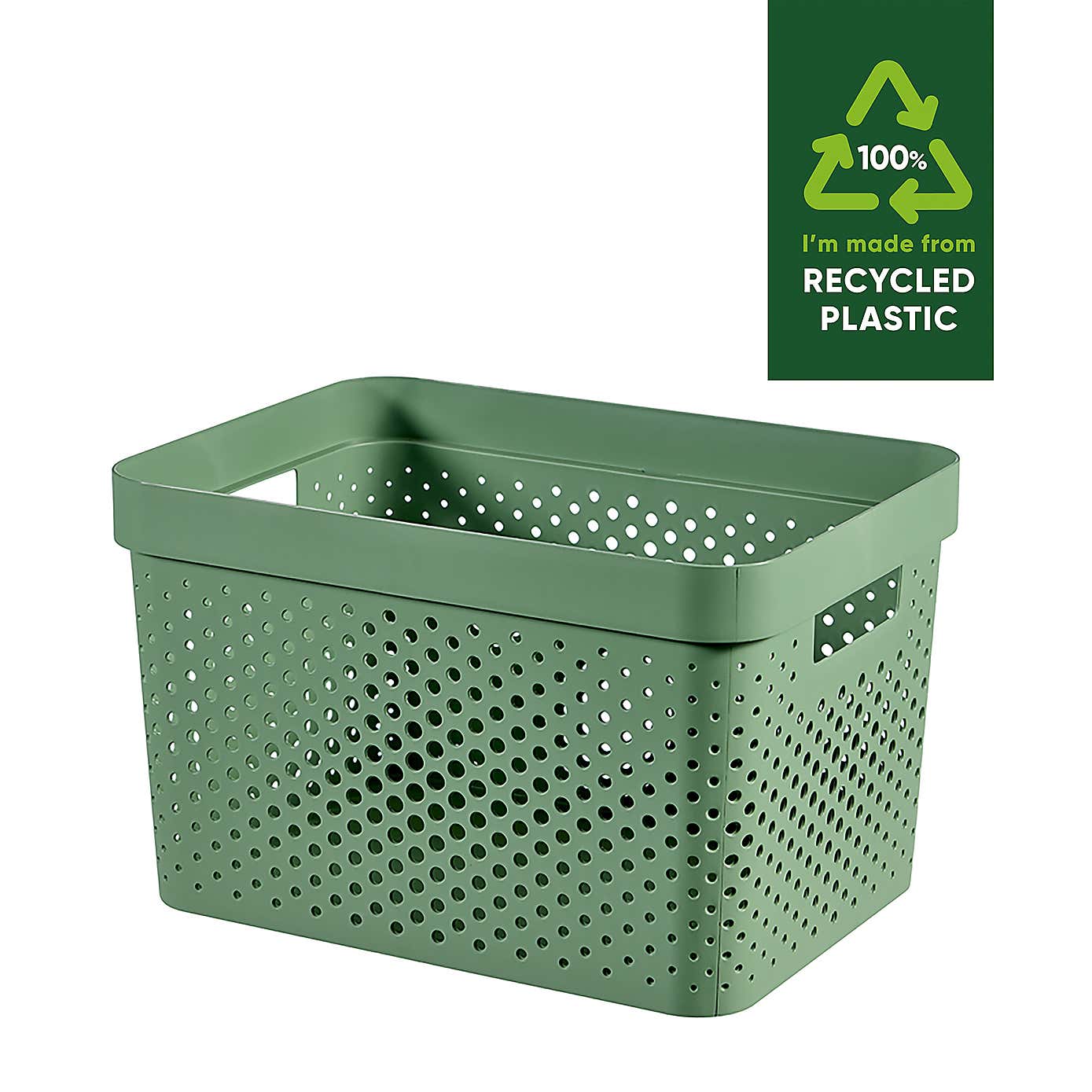 Curver Infinity 100% Recycled Plastic Storage Basket