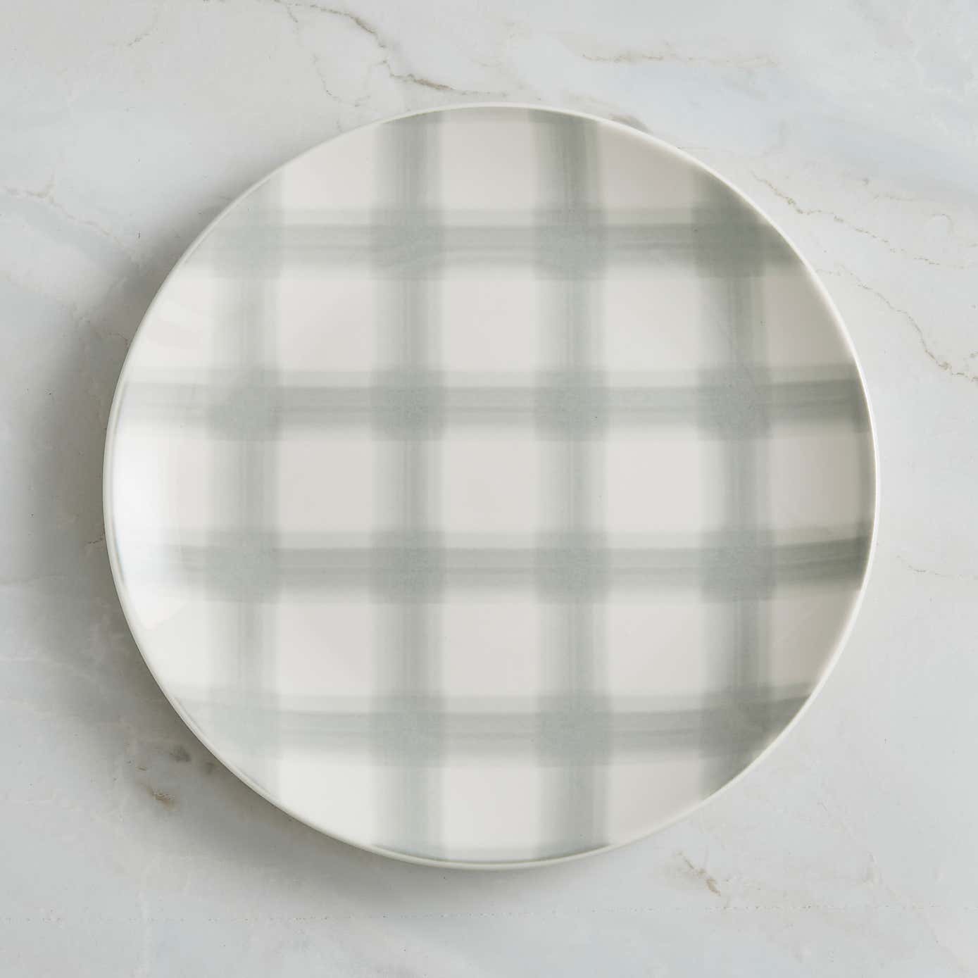 Sage Check Side Plate