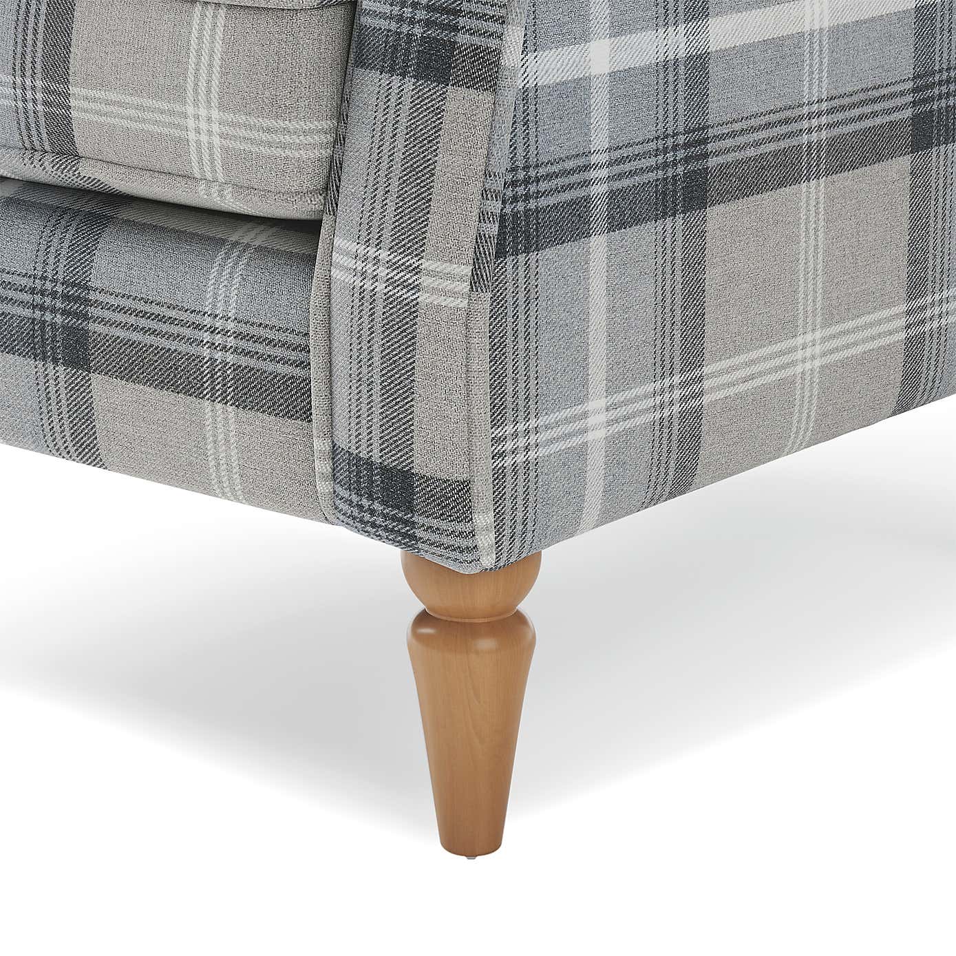 Oswald Check Wingback Armchair