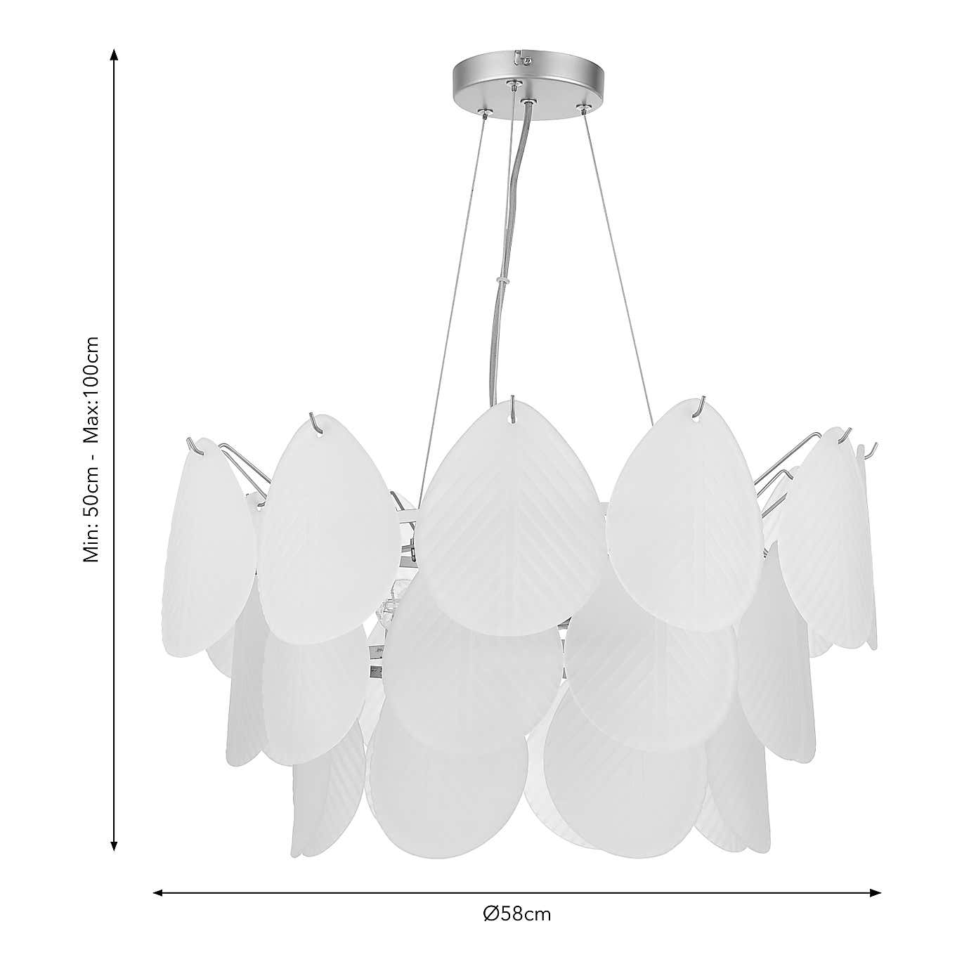 Foliate 5 Light Adjustable Ceiling Light
