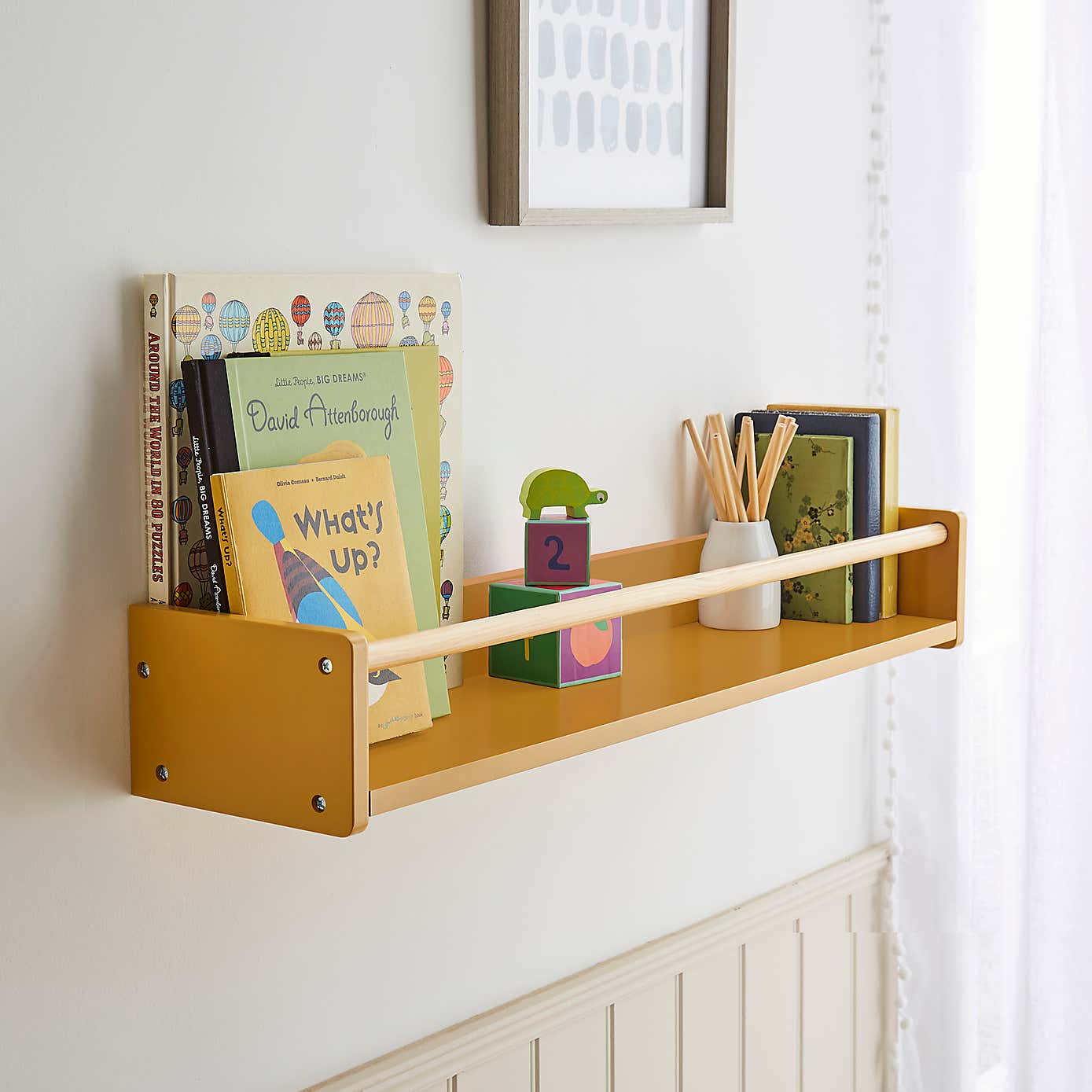 Kids Wall Bookshelf 80cm