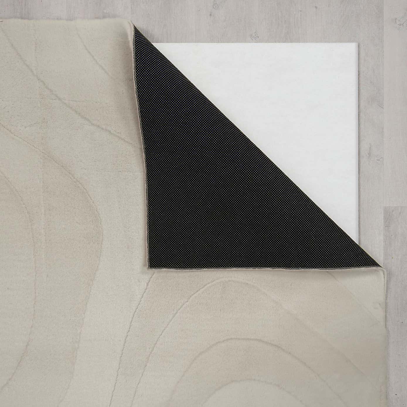 Neve Abstract Faux Fur Wave Rug