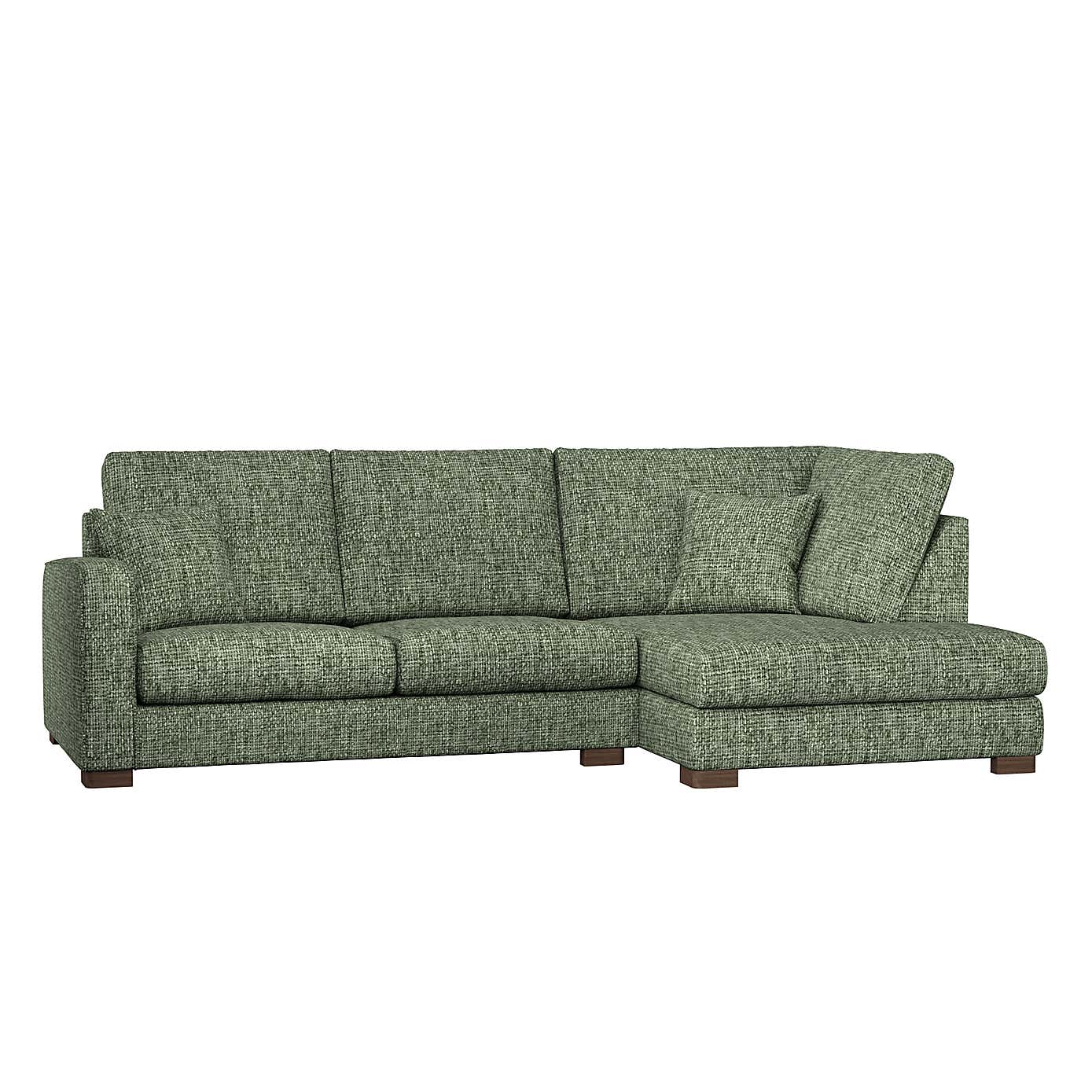 Carson Chunky Chenille Right Hand Corner Sofa