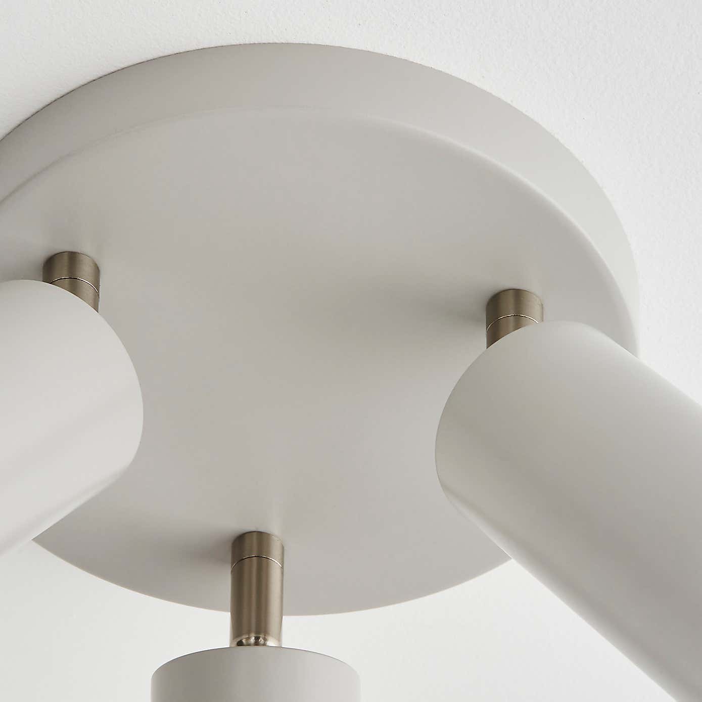 Leila 3 Light Semi Flush Ceiling Fitting
