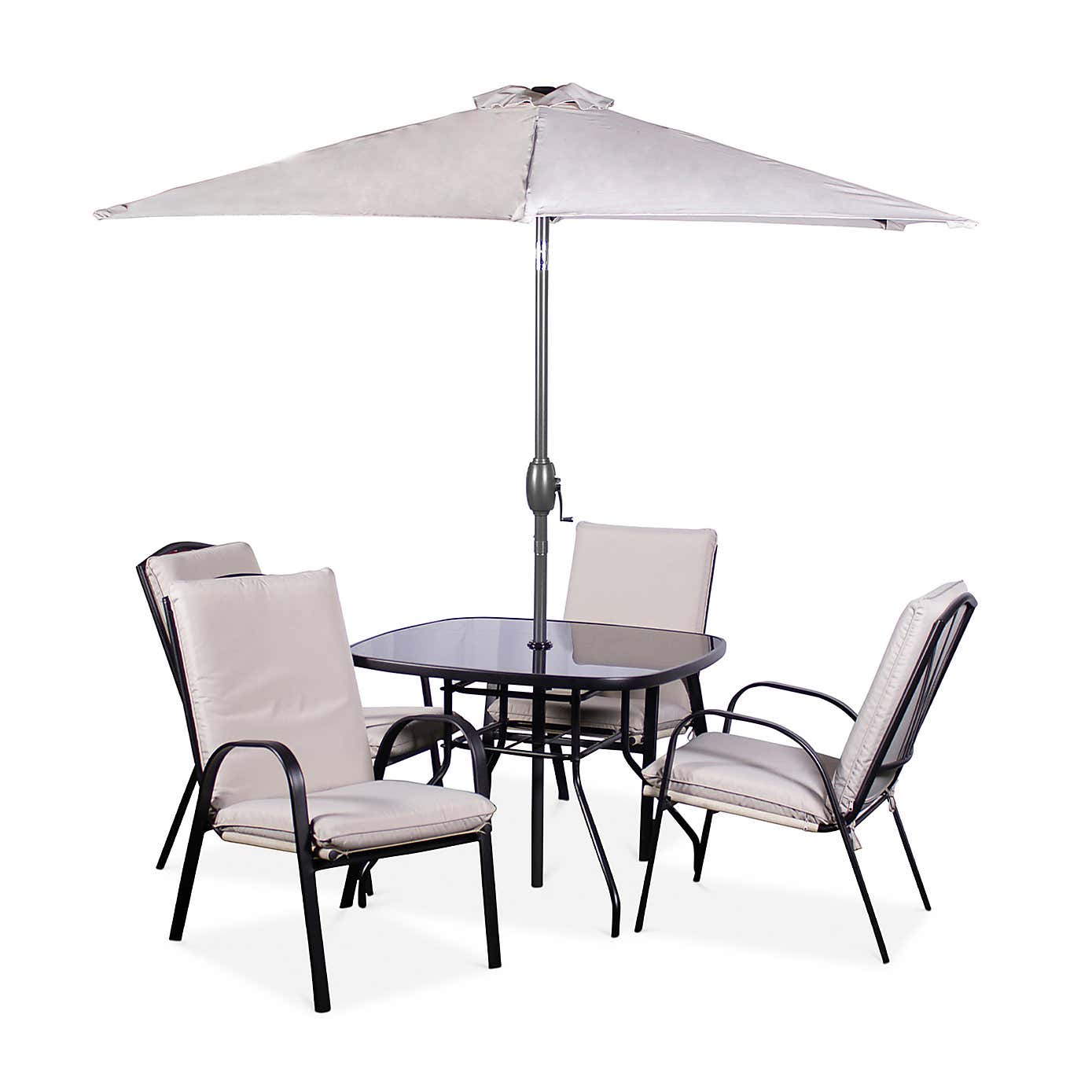 A.Mir Amalfi 4 Seater Padded Garden Set
