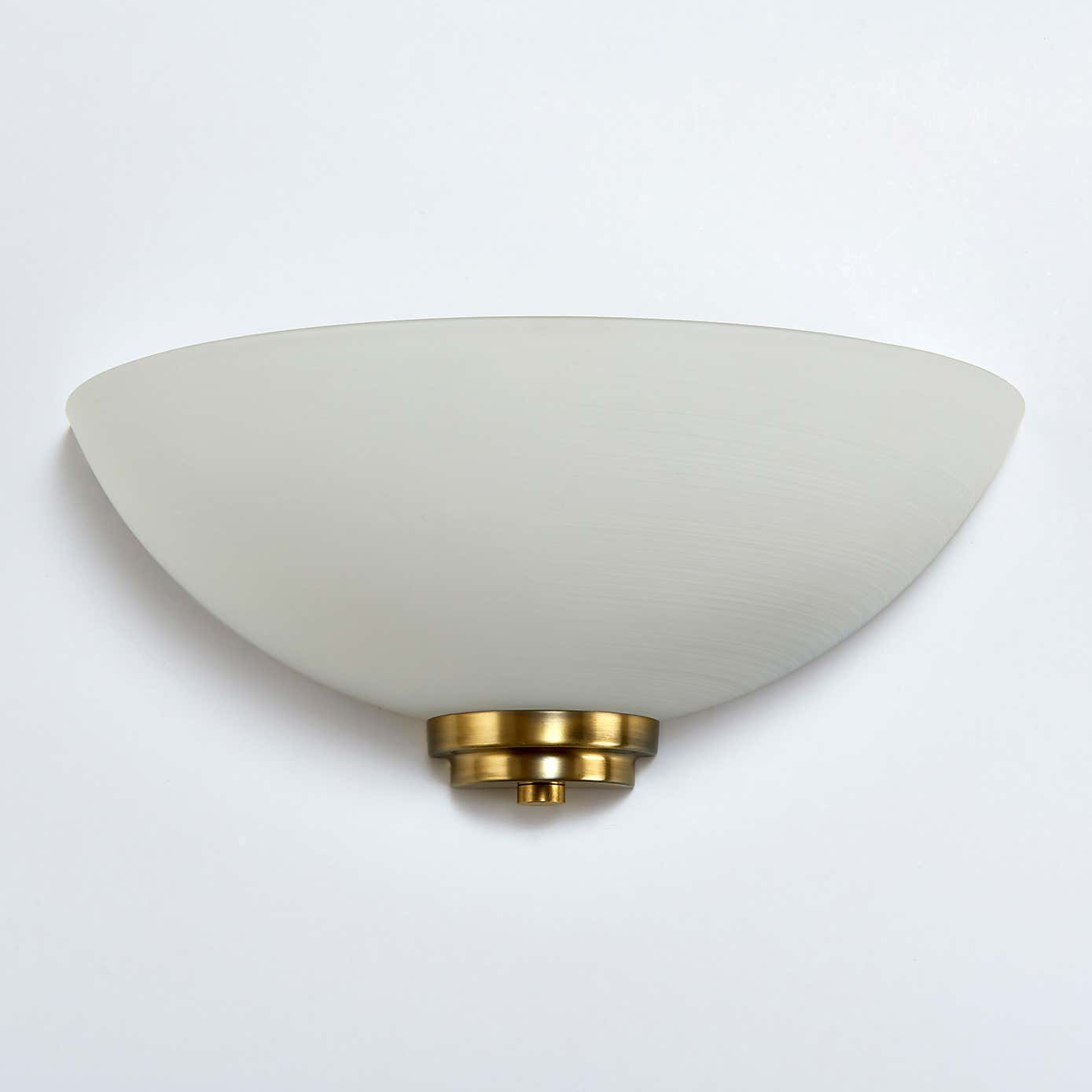 Vogue Welles 1 Light Frosted Glass Wall Light