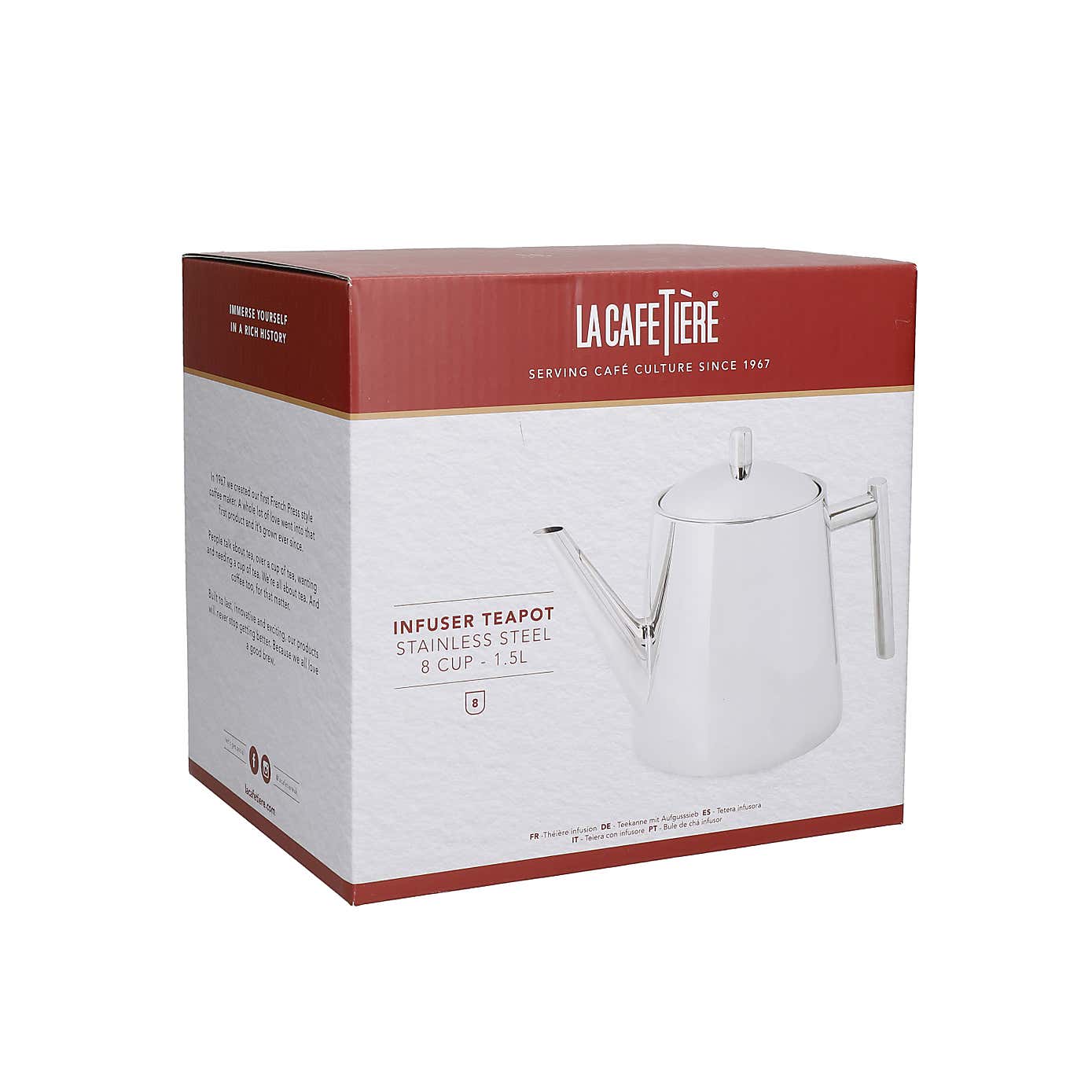 LA CAFETIERE Stainless Steel Teapot Infuser Med