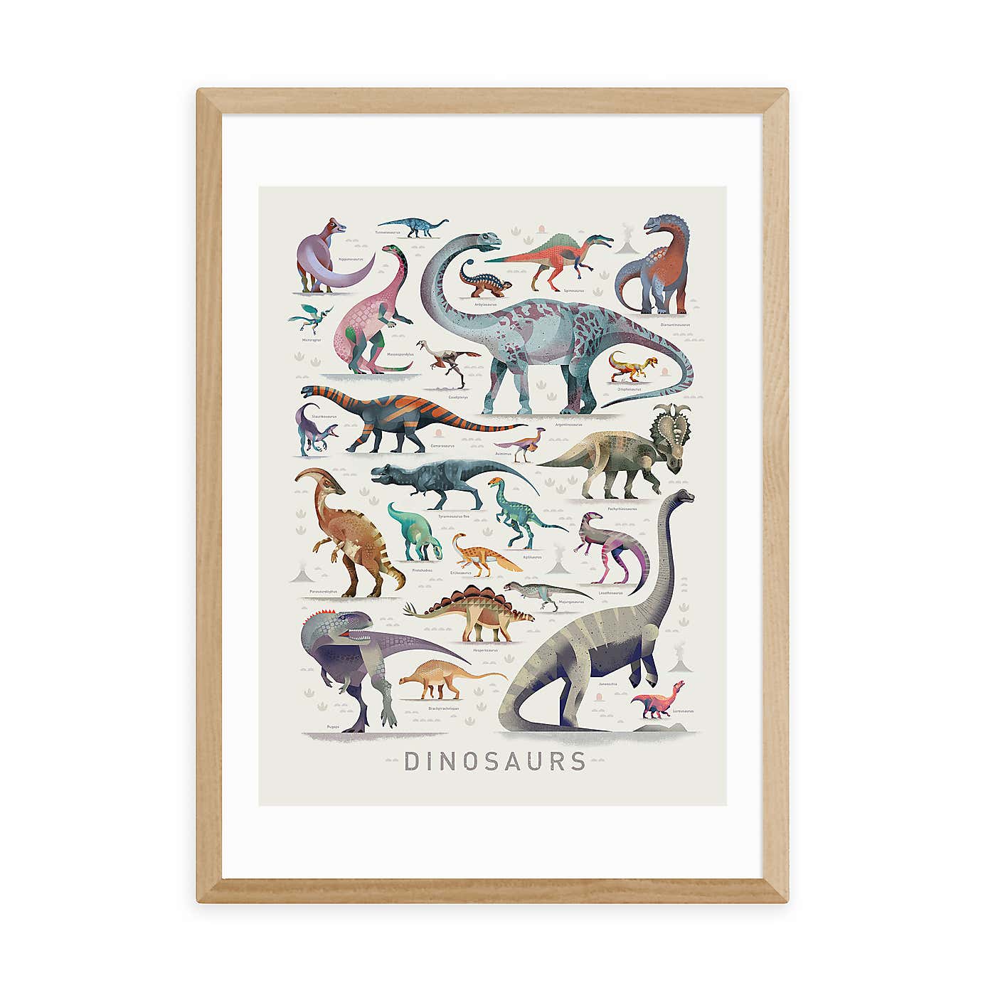 East End Prints Dinosaurs Print
