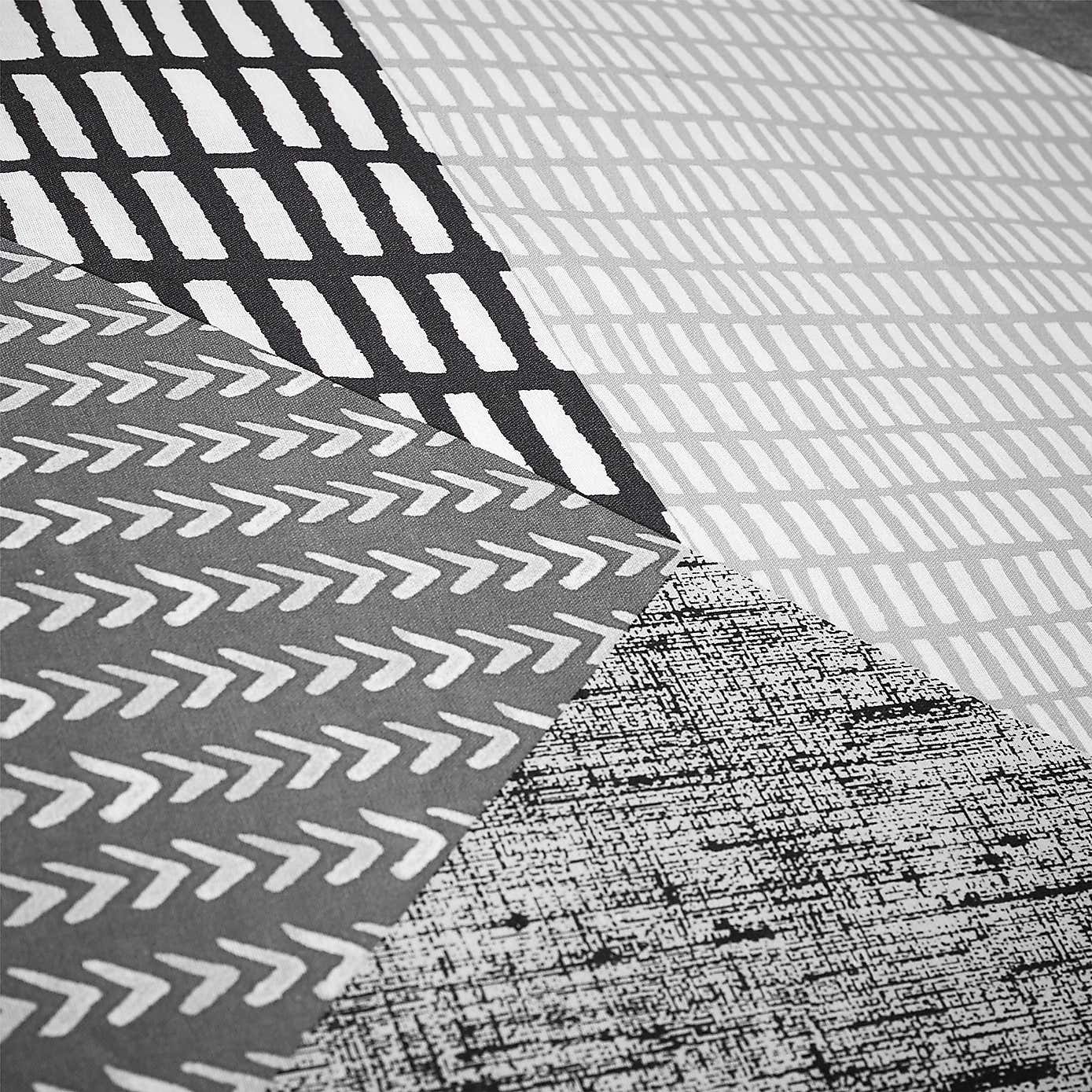 Catherine Lansfield Larsson Geo Reversible Duvet Cover and Pillowcase Set