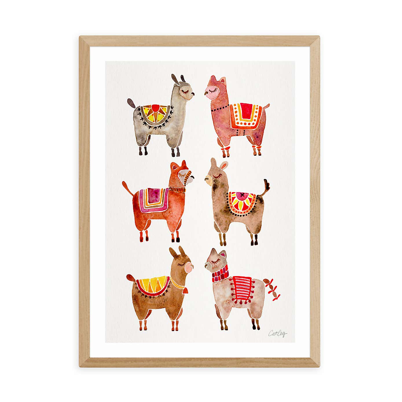 East End Prints Alpaca Print