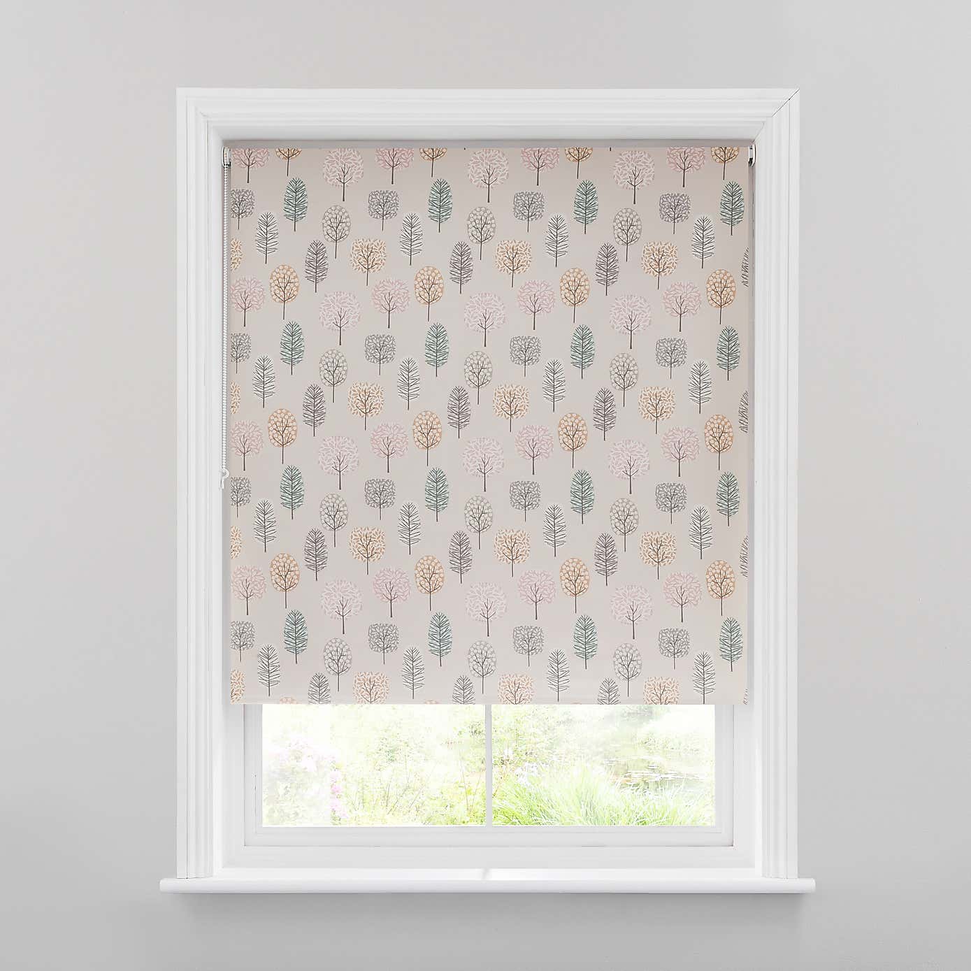 Sweet Trees Pink Blackout Roller Blind