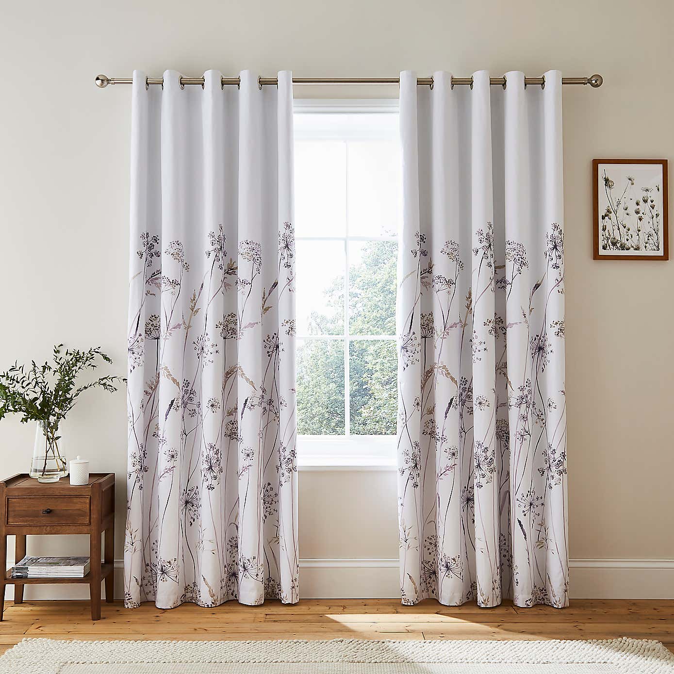 Dorma Purity Meadow Blackout Eyelet Curtains
