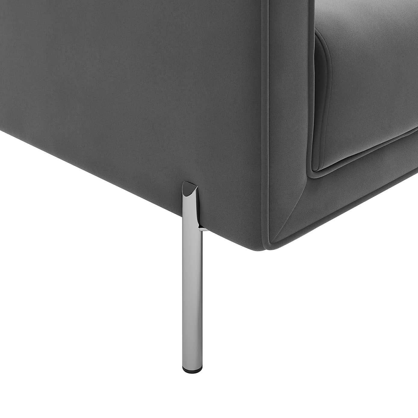 Bellamy Velvet 2 Seater Sofa - Grey