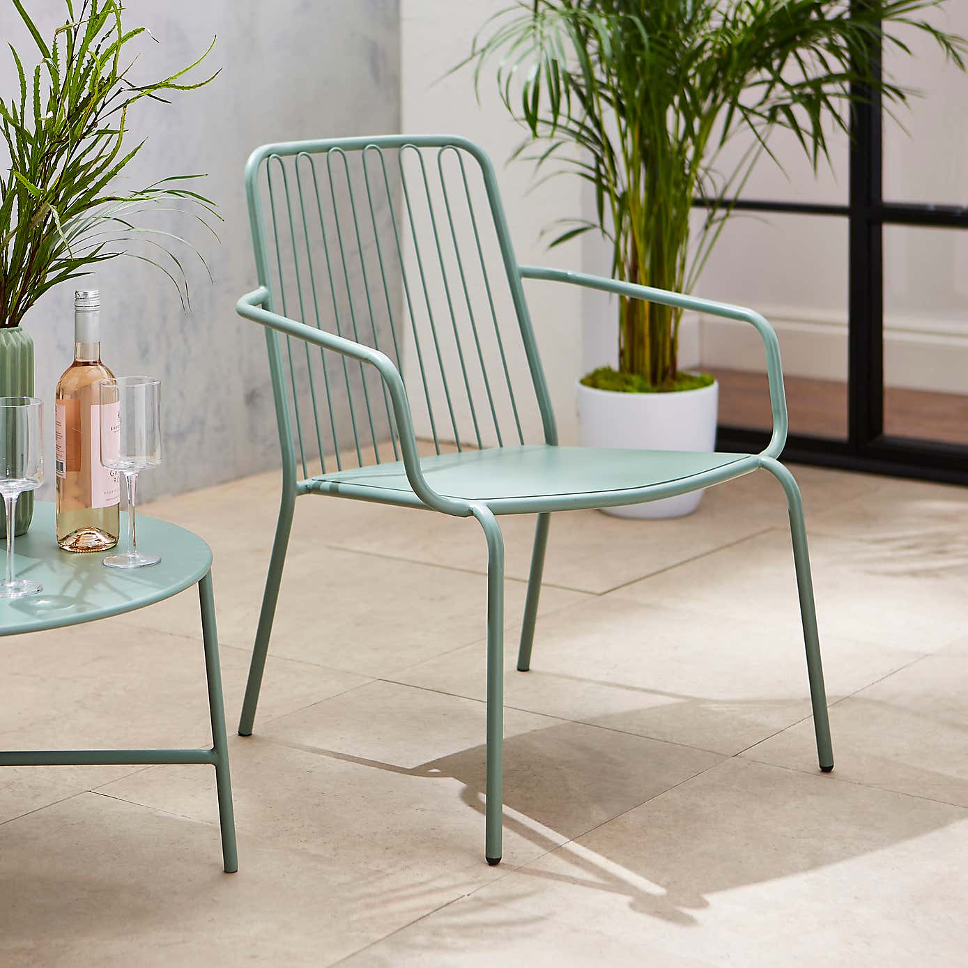 Steel Garden Chair, Lilypad