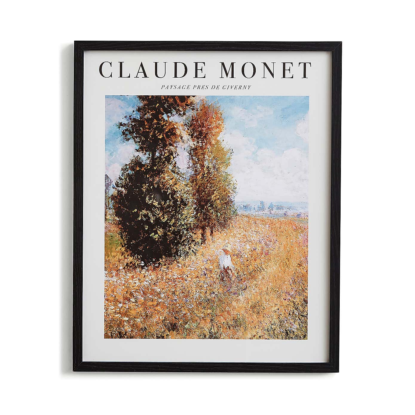 Paysage Pres De Giverny by Claude Monet Framed Print