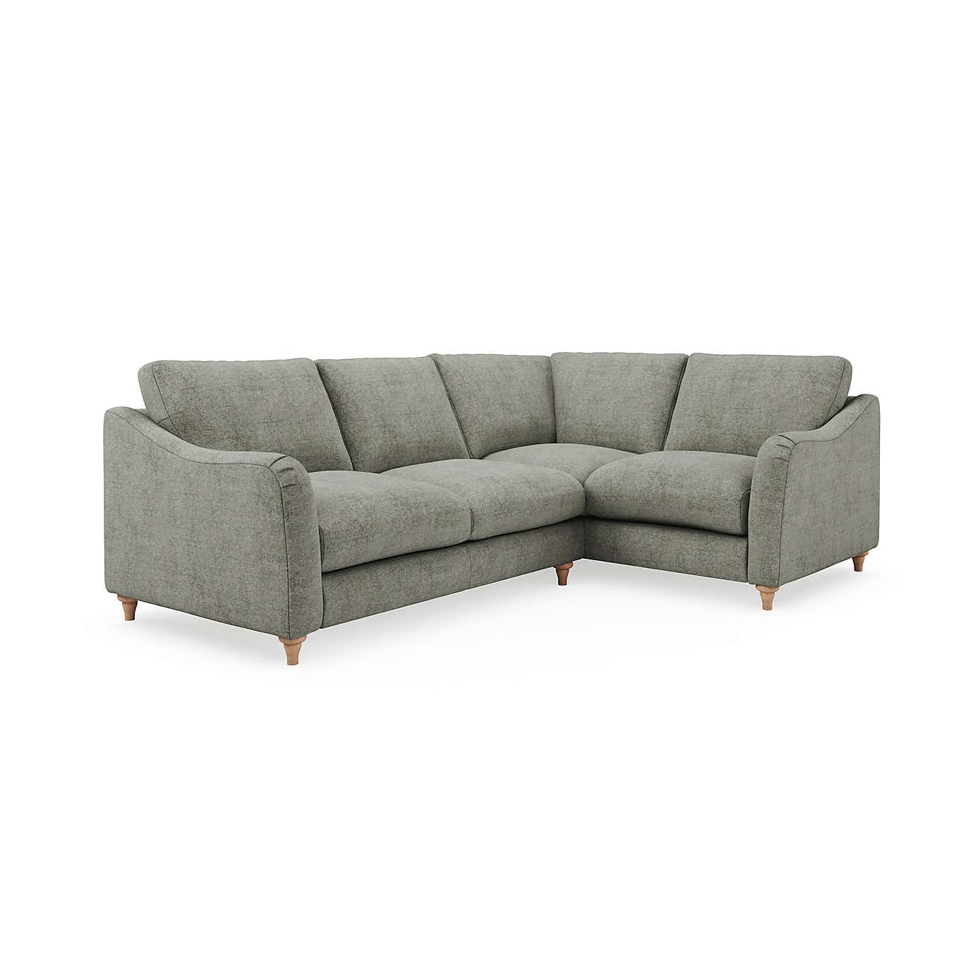 Hattie Tonal Plush Chenille Corner Sofa