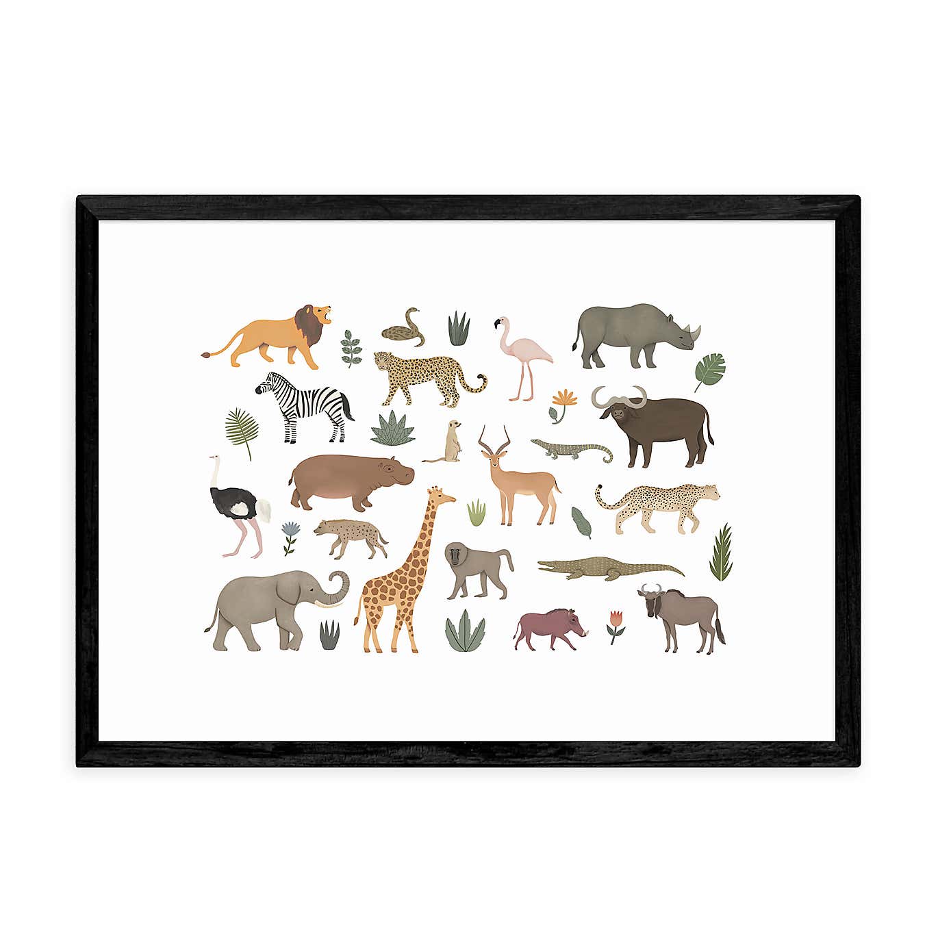 East End Prints New Safari Animals Print
