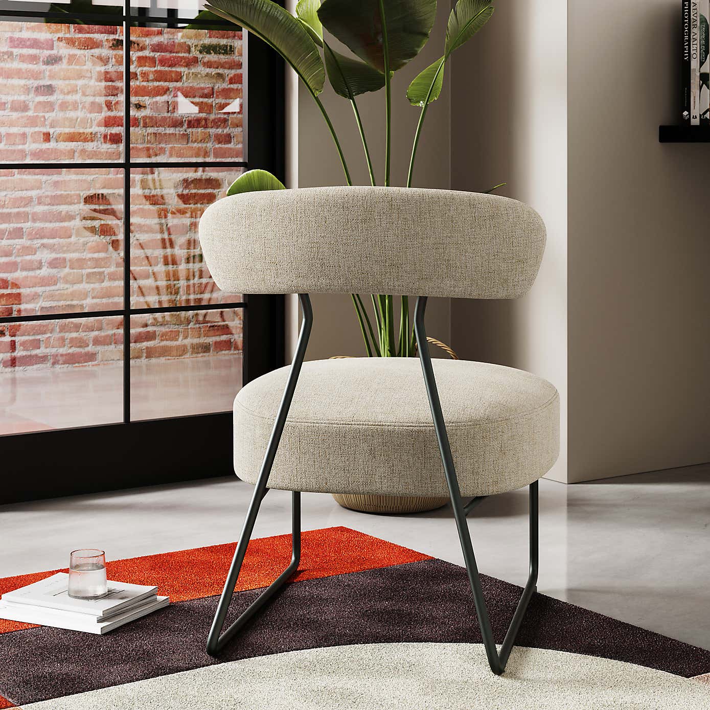 Percy Textured Weave Accent Chair