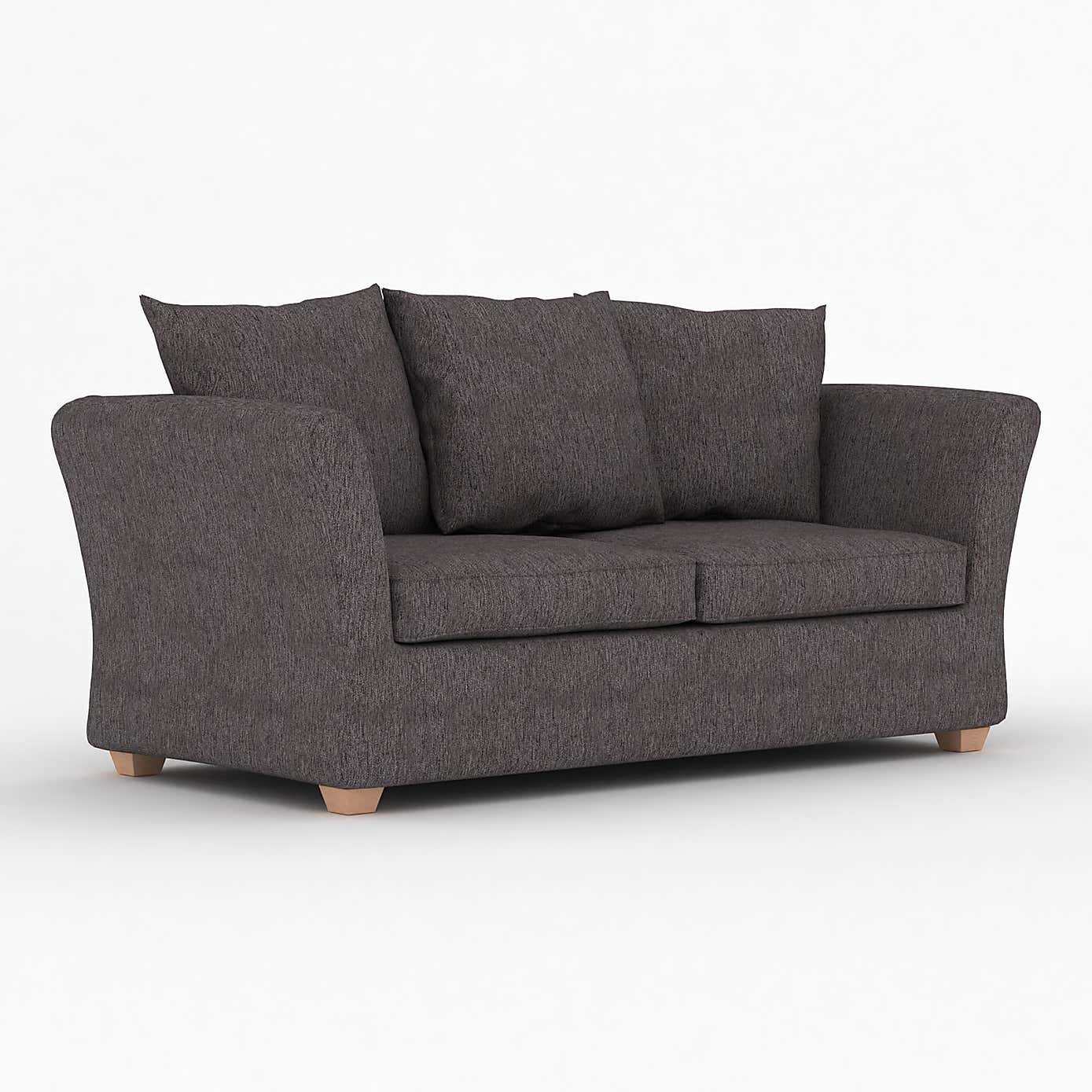 Emmett Woven Fabric 2 Seater Double Sofa Bed