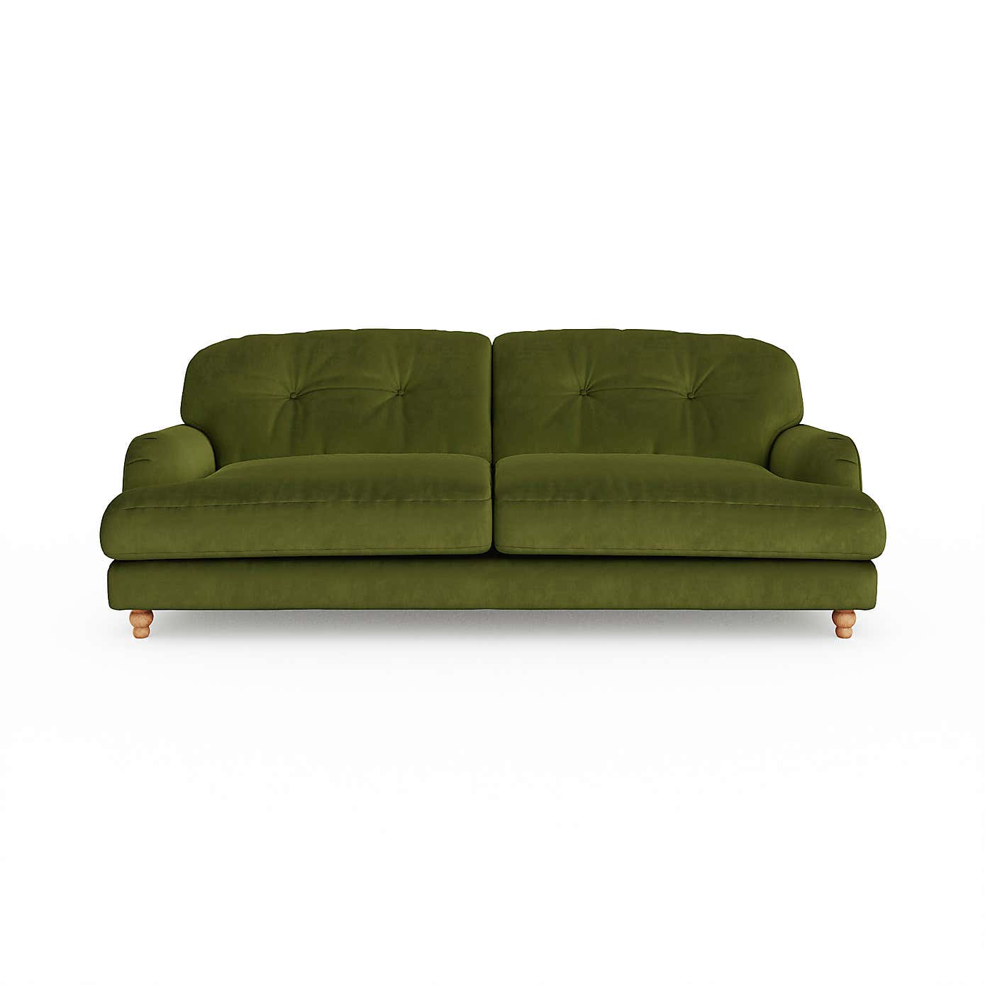 Martha Matte Plush Velvet 4 Seater Sofa