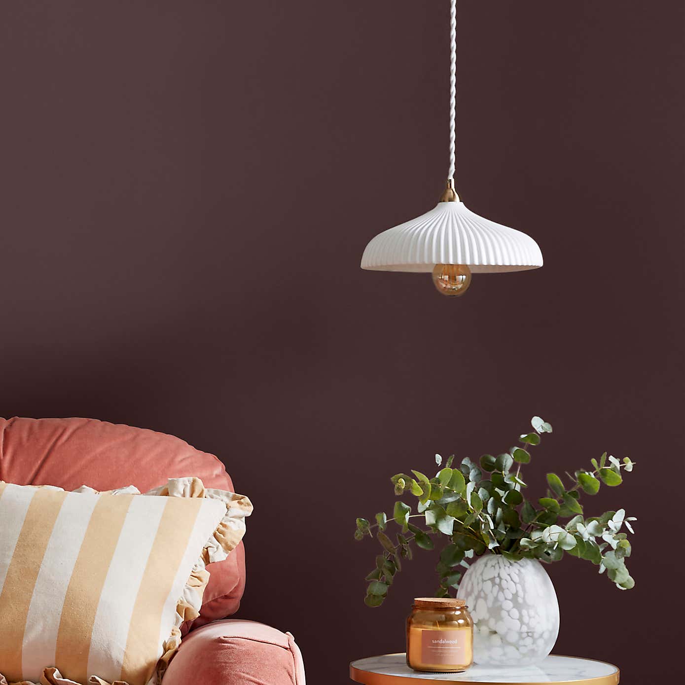 Dunelm Mahogany Brown Eggshell Paint