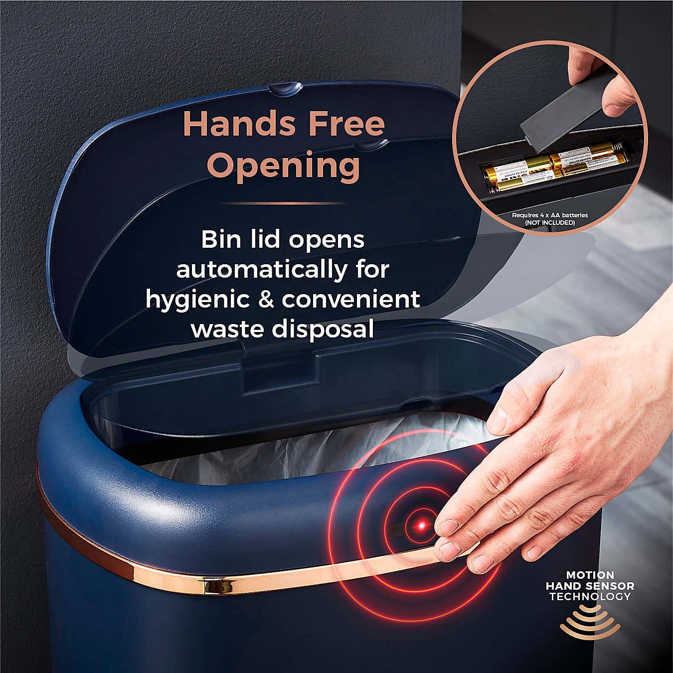 Tower Cavaletto 58L Sensor Bin