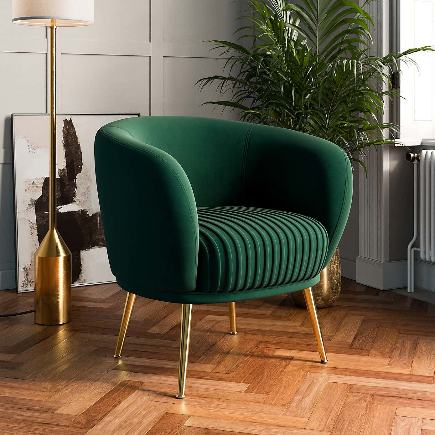 Bella Velvet Occasional Armchair